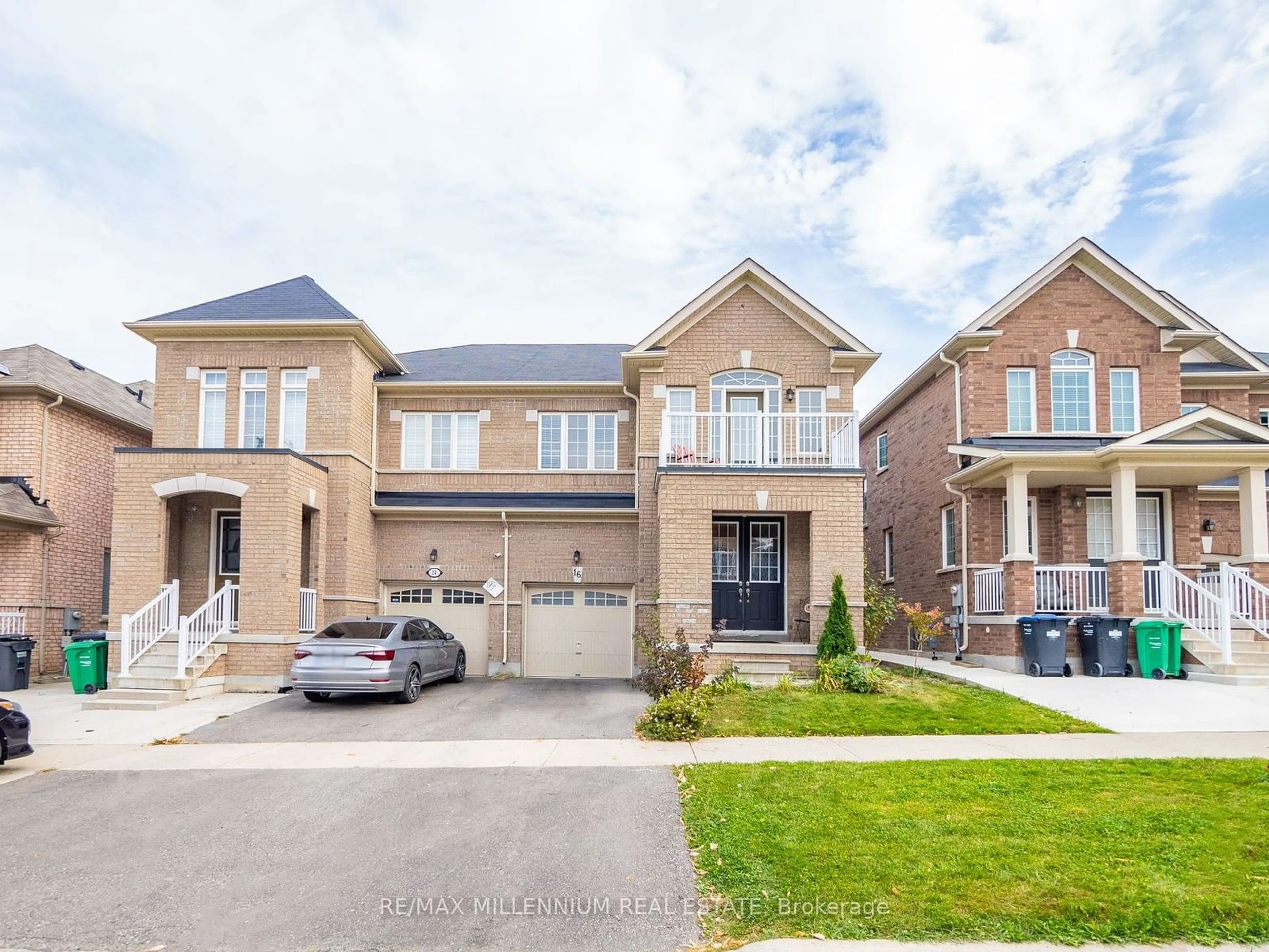 Home with brick exterior material for 16 VEZNA Cres, Brampton Ontario L6X 5K5