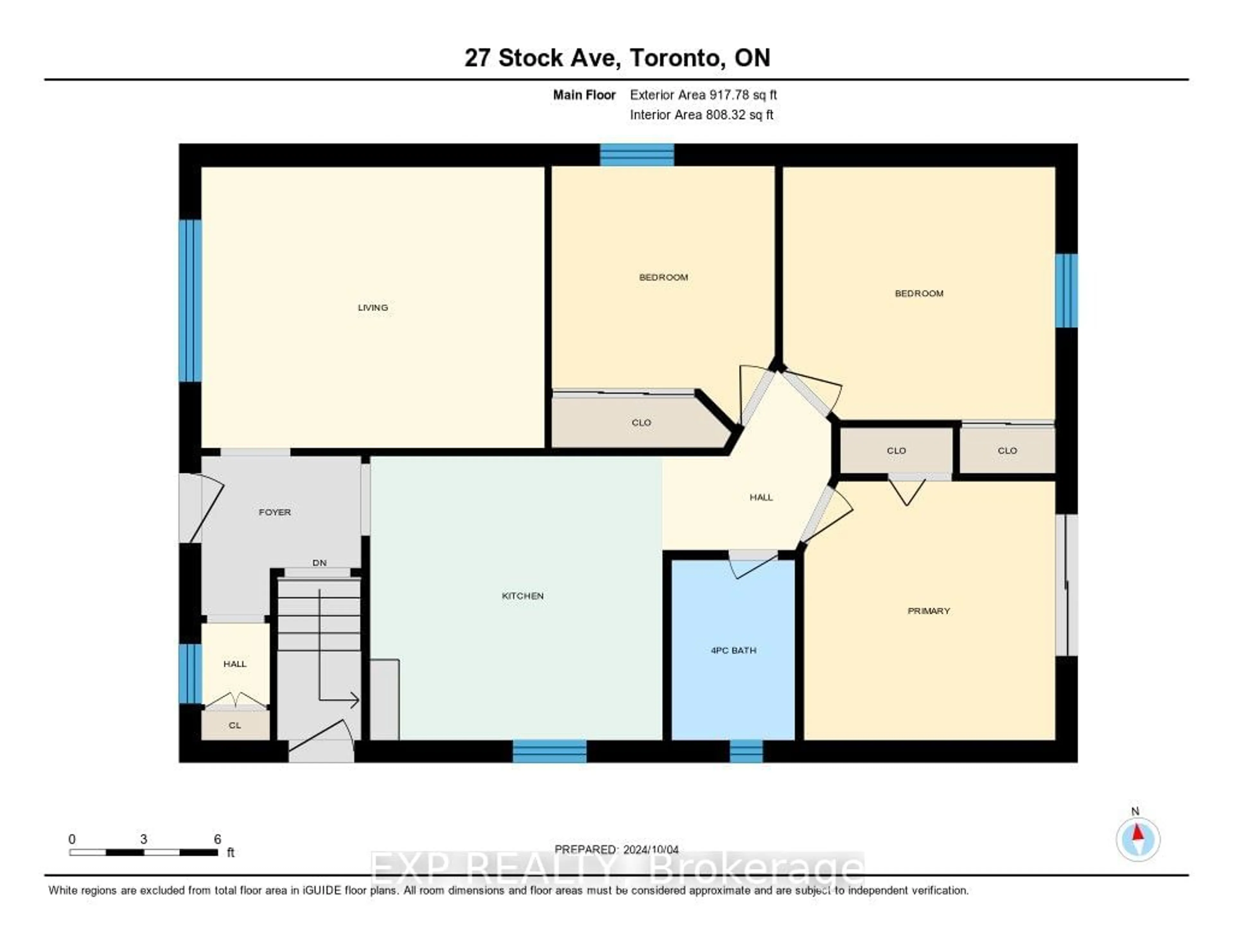 Floor plan for 27 Stock Ave, Toronto Ontario M8Z 5C3