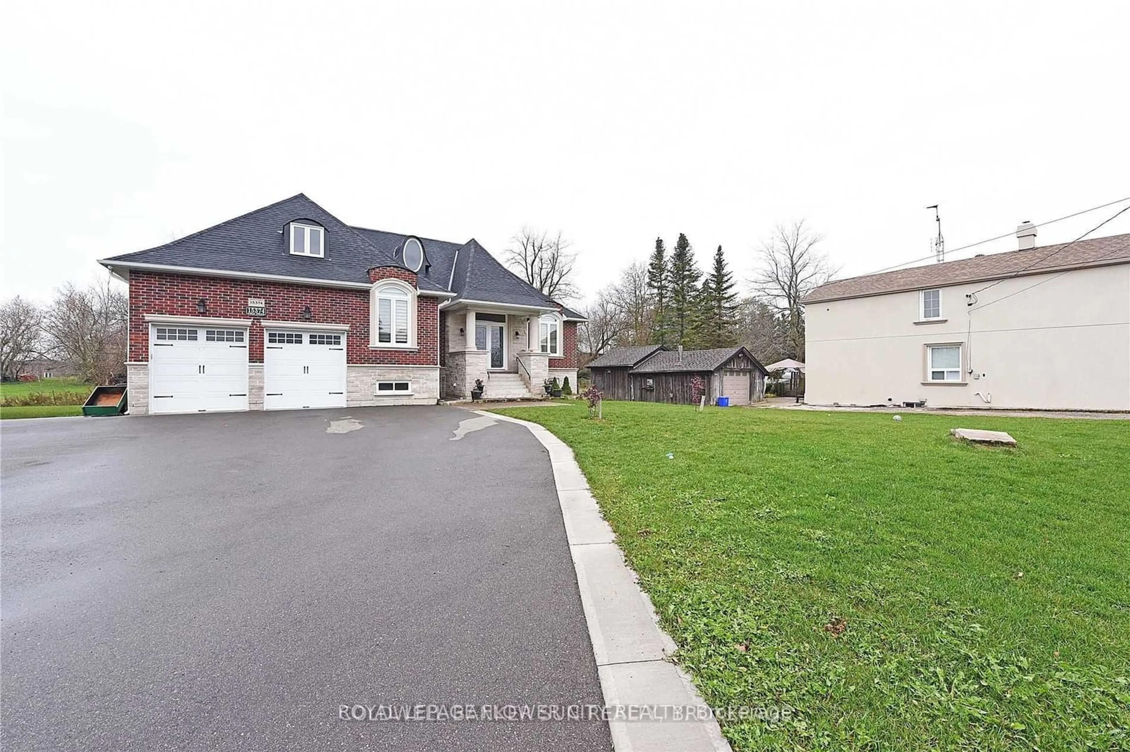 Frontside or backside of a home, the street view for 15374 Airport Rd, Caledon Ontario L7C 1E6