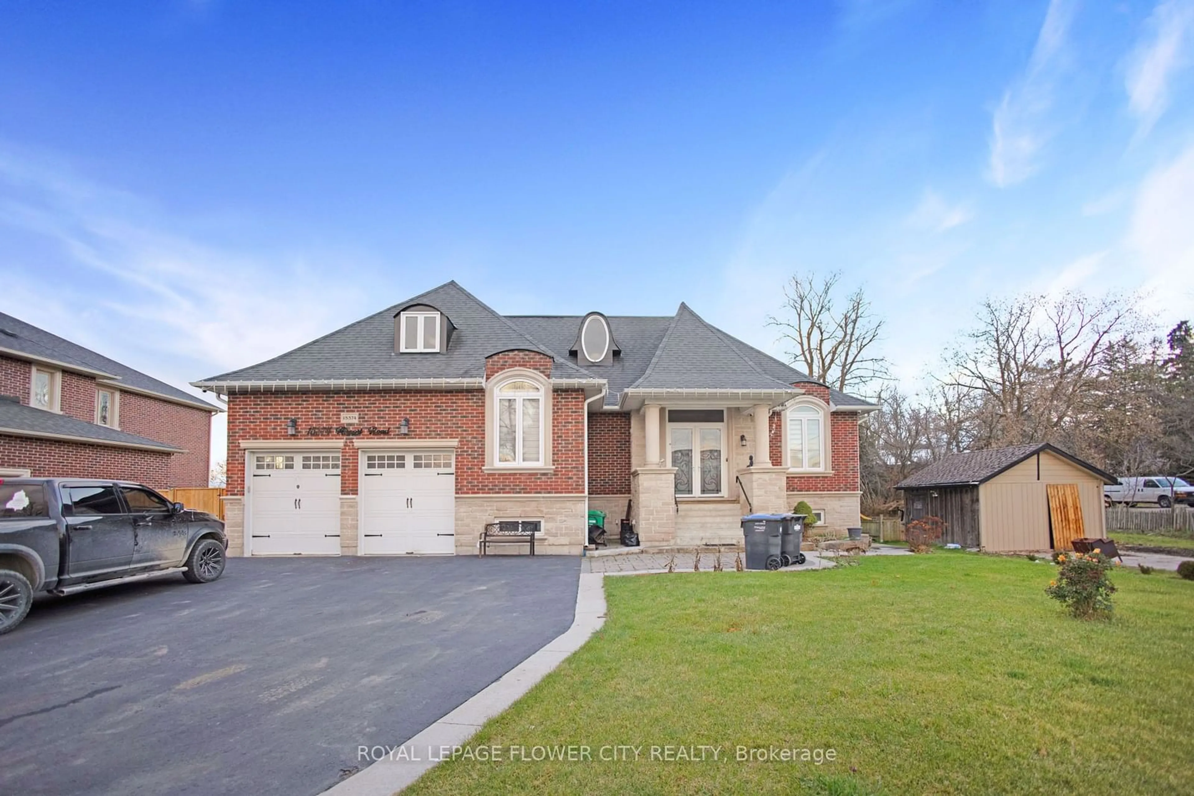 Frontside or backside of a home, the street view for 15374 Airport Rd, Caledon Ontario L7C 1E6