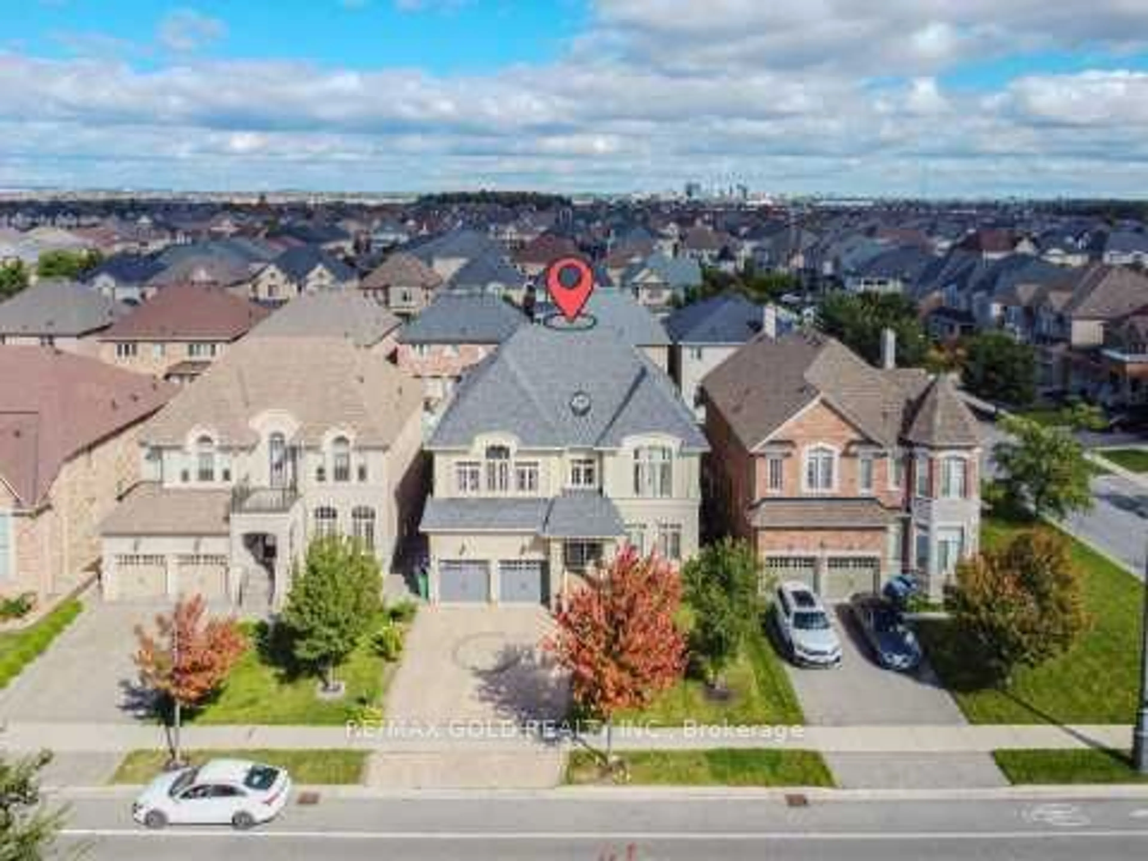 Frontside or backside of a home, the street view for 133 Elbern Markell Dr, Brampton Ontario L6X 0X5