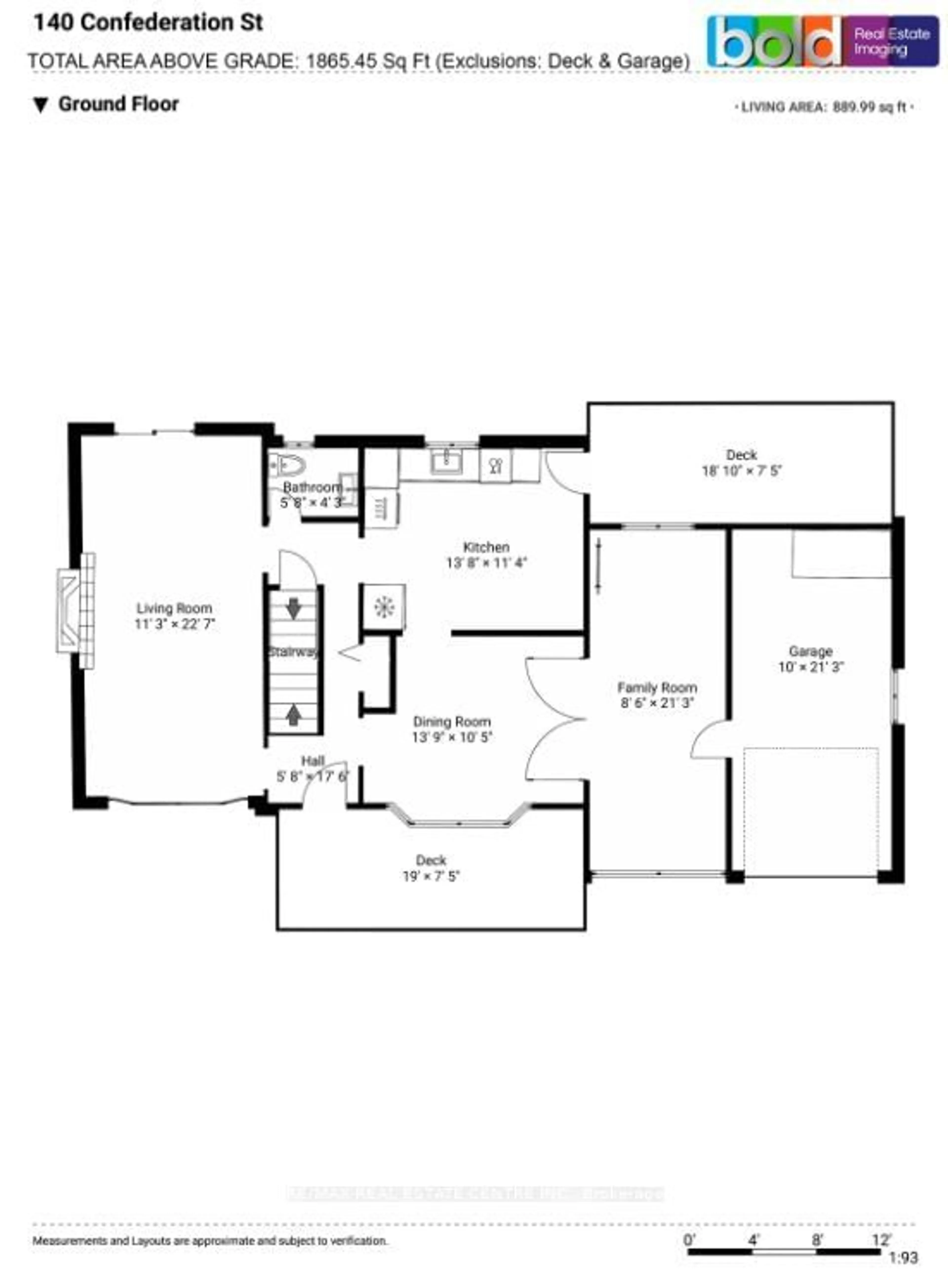 Floor plan for 140 CONFEDERATION St, Halton Hills Ontario L7G 3S2