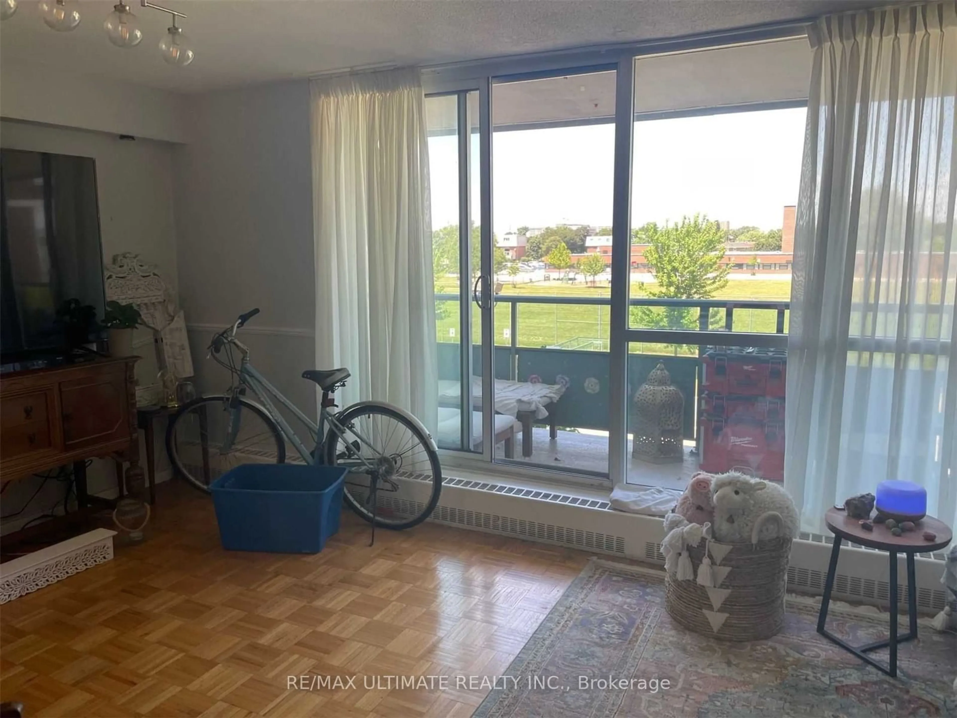 Balcony in the apartment, the view of lake or river for 44 Longbourne Dr #302, Toronto Ontario M9R 2M7