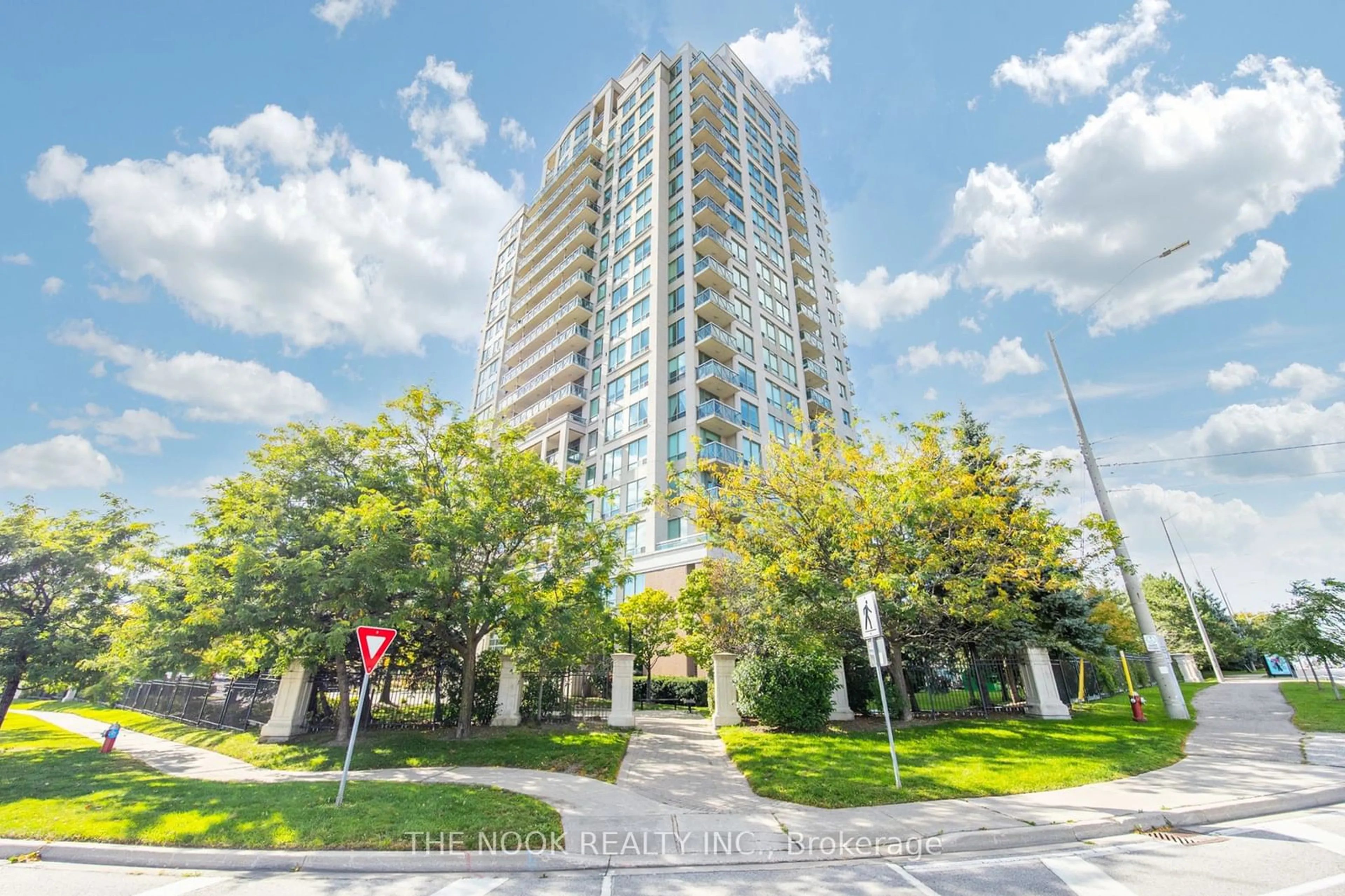 A pic from exterior of the house or condo, the street view for 1359 Rathburn Rd #1101, Mississauga Ontario L4W 5P7