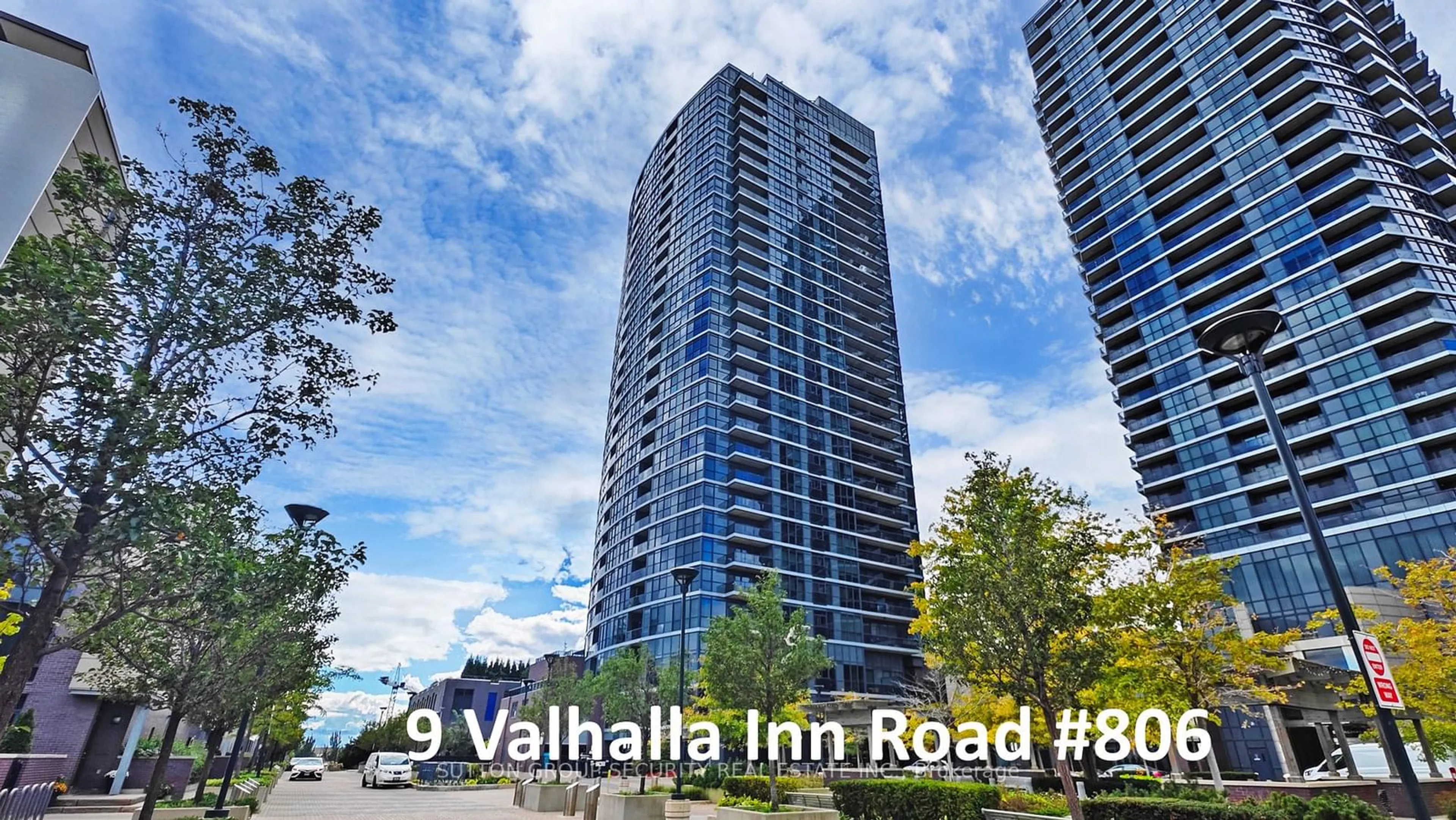 A pic from exterior of the house or condo, the front or back of building for 9 Valhalla Inn Rd ##806, Toronto Ontario M9B 0B2