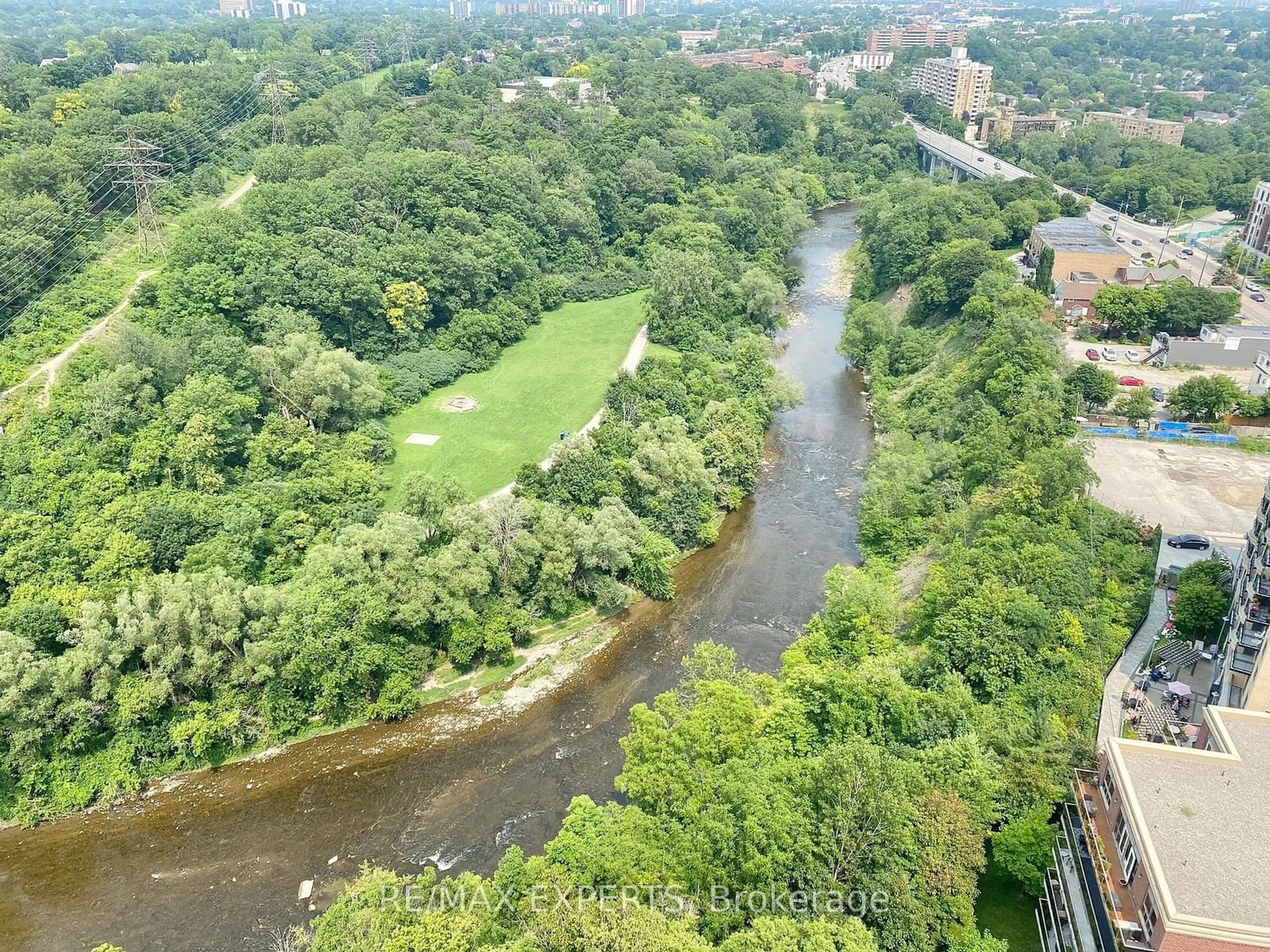 A pic from exterior of the house or condo, the view of lake or river for 20 Brin Dr #1907, Toronto Ontario M8X 1Y6