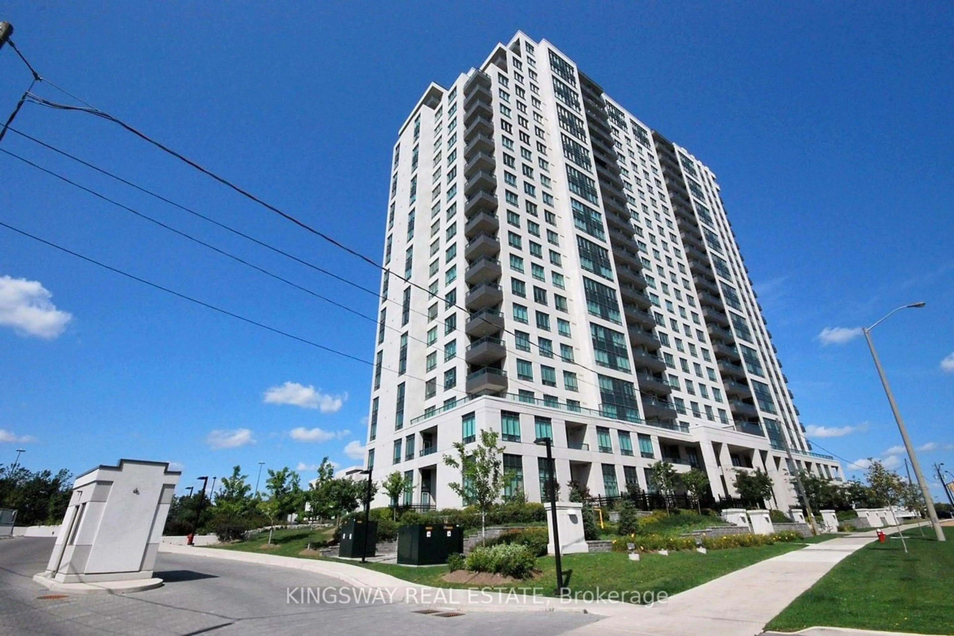 A pic from exterior of the house or condo, the front or back of building for 335 Rathburn Rd #1605, Mississauga Ontario L5B 0C8