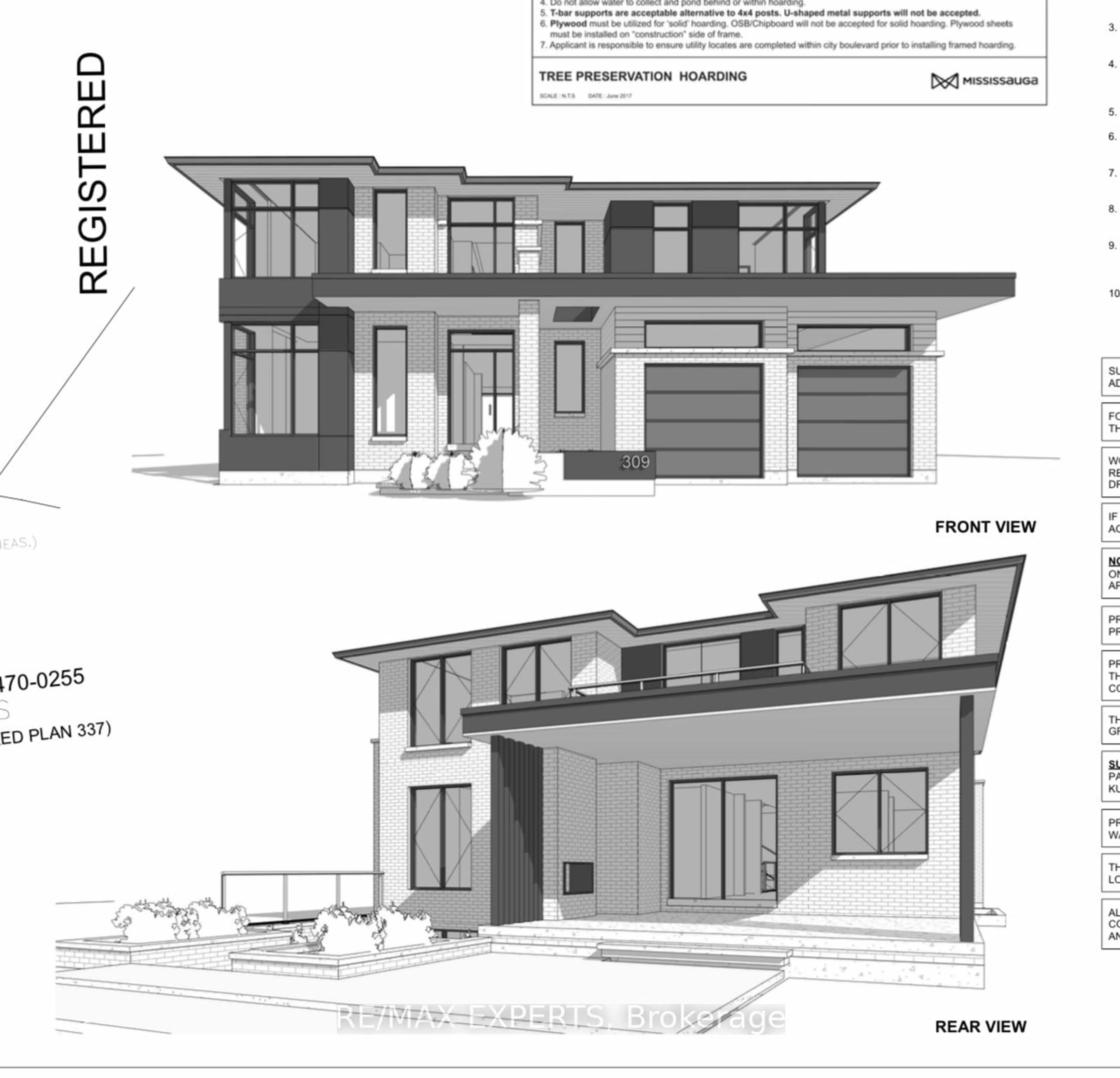 Frontside or backside of a home, the front or back of building for 309 Mineola Rd, Mississauga Ontario L5G 2G4