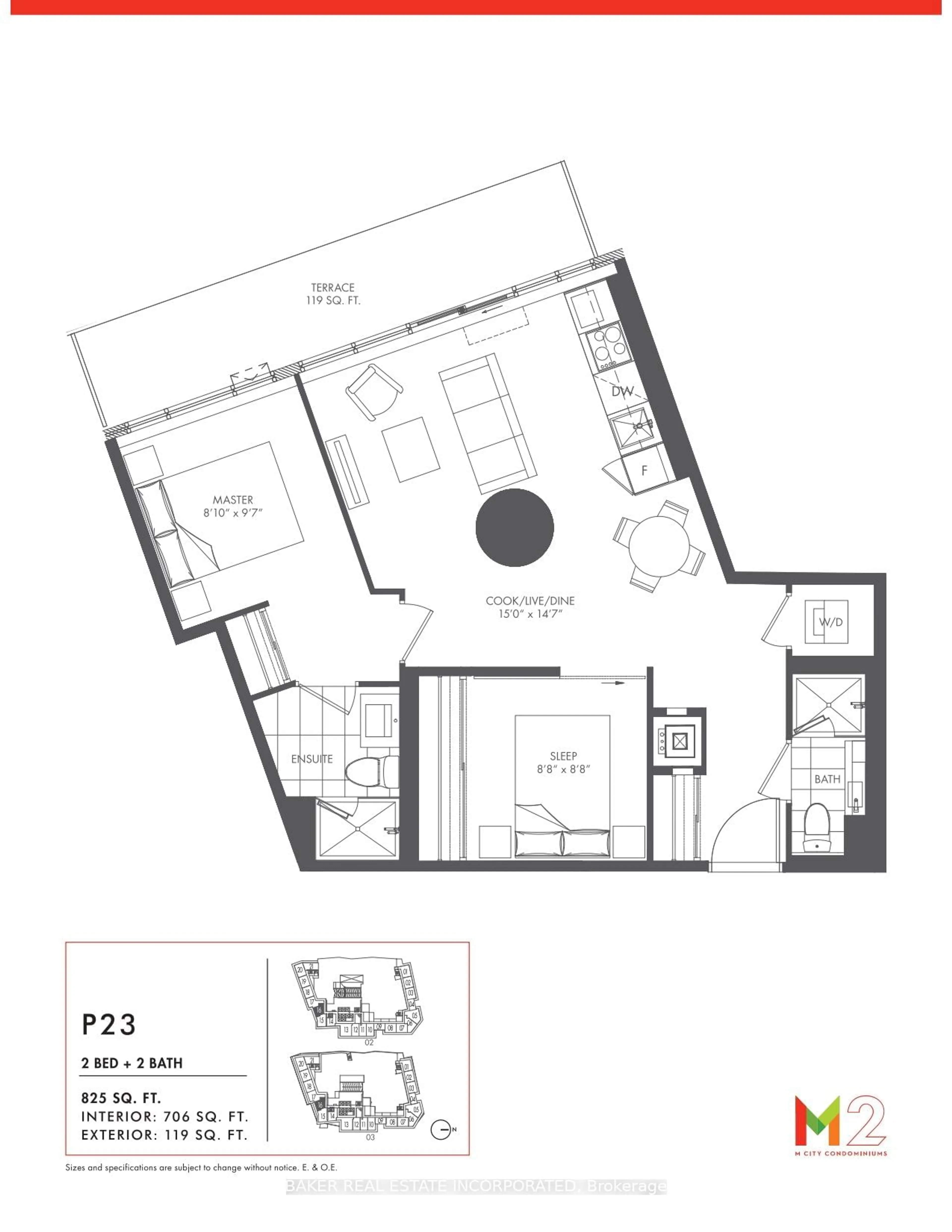 Floor plan for 3883 Quartz Rd #216, Mississauga Ontario L5B 0M4