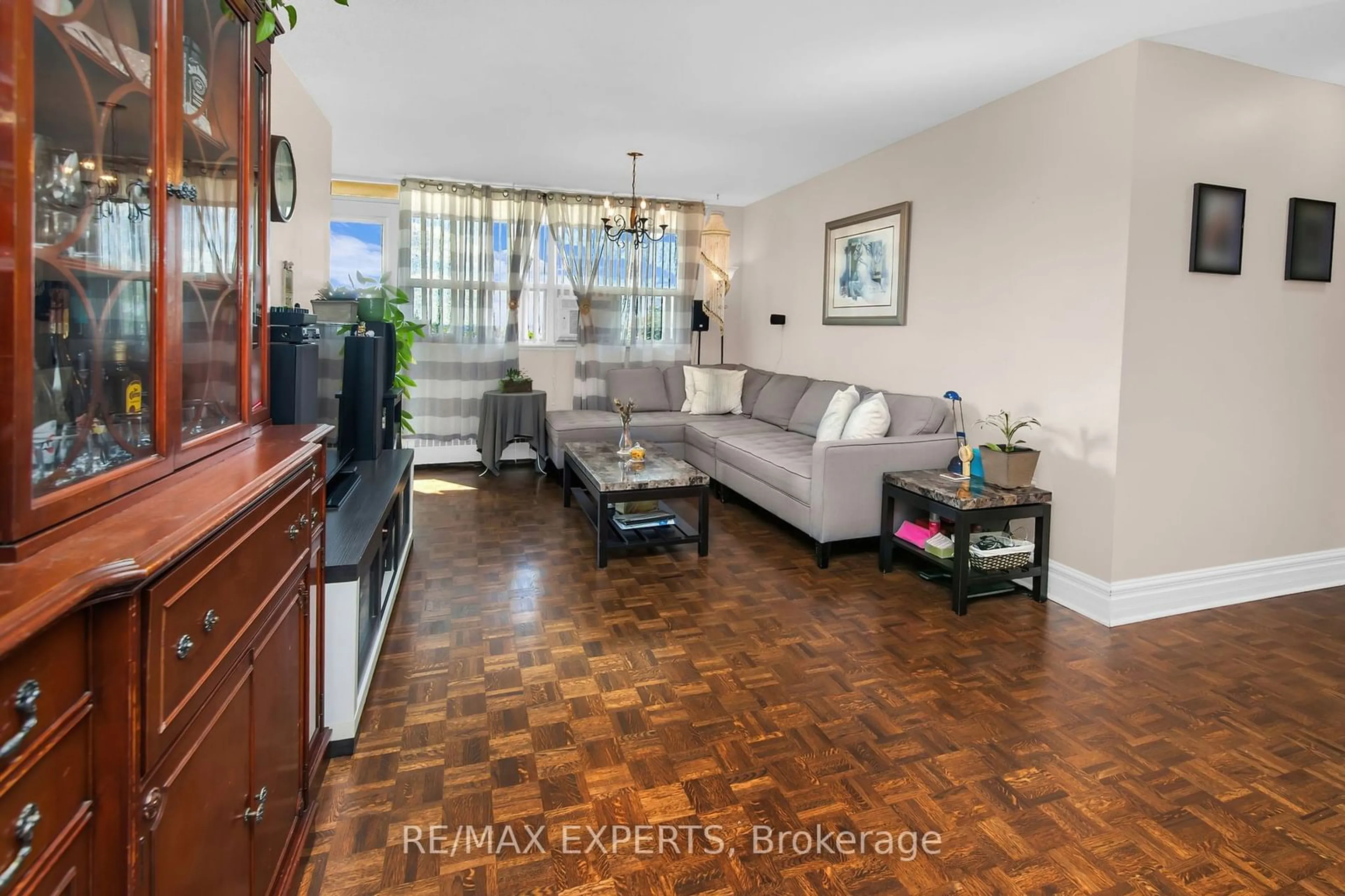 Living room, wood floors for 541 Blackthorn Ave #512, Toronto Ontario M6M 5A6