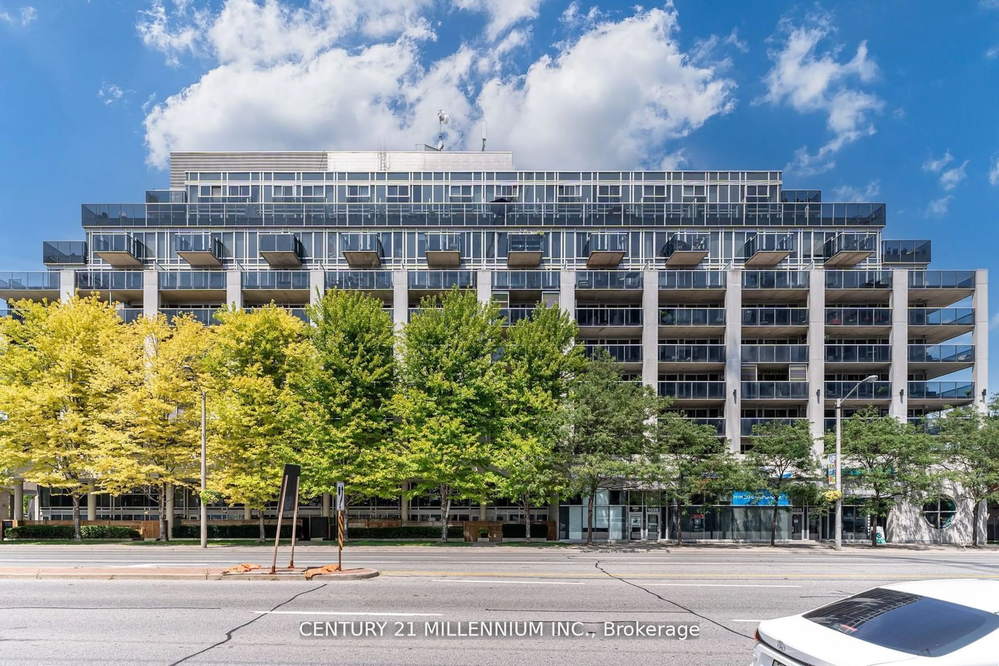 A pic from exterior of the house or condo, the front or back of building for 1040 The Queensway #111, Toronto Ontario M8Z 0A7