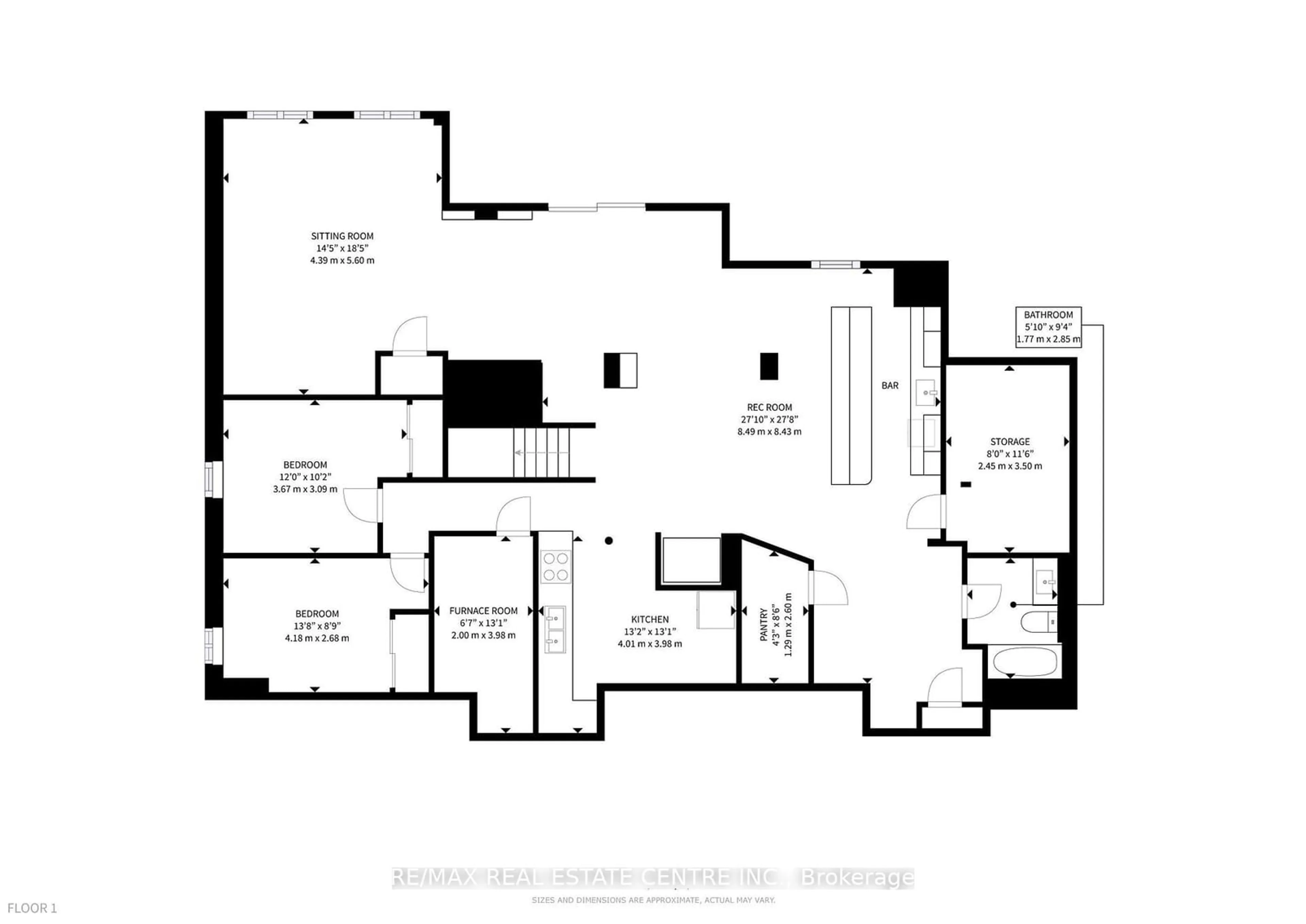 Floor plan for 172 Elbern Markell Dr, Brampton Ontario L6X 2Z9