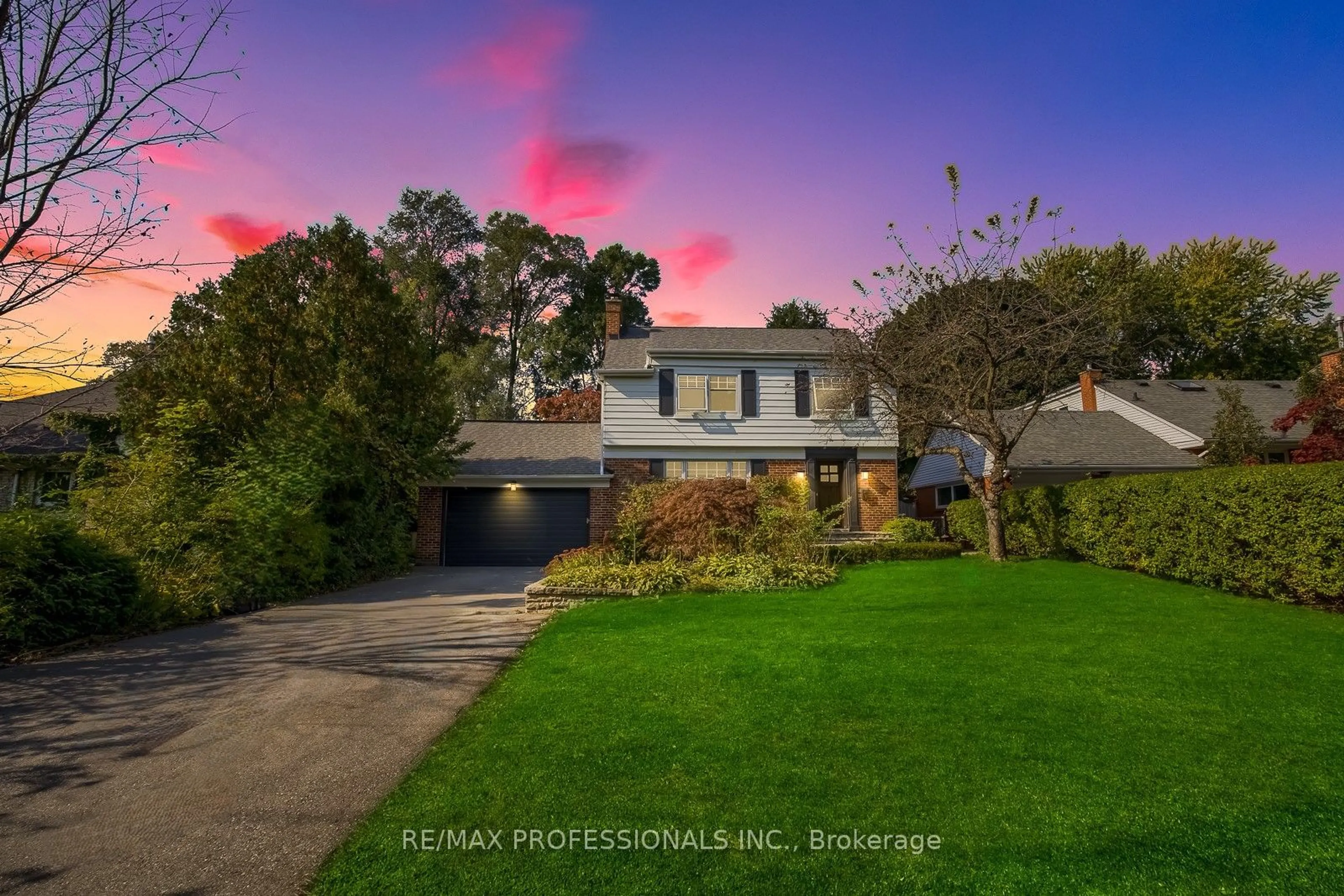 Frontside or backside of a home, the fenced backyard for 8 Edgevalley Dr, Toronto Ontario M9A 4N7