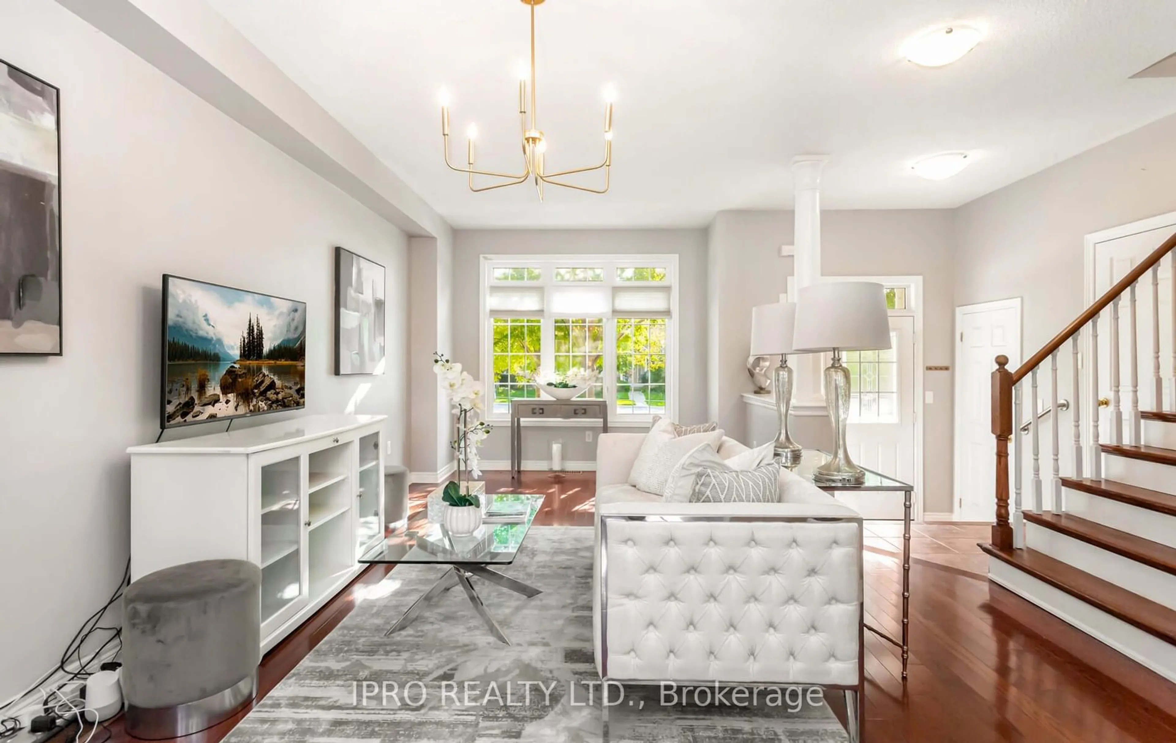 Living room, wood floors for 3027 Richview Blvd, Oakville Ontario L6M 5C7