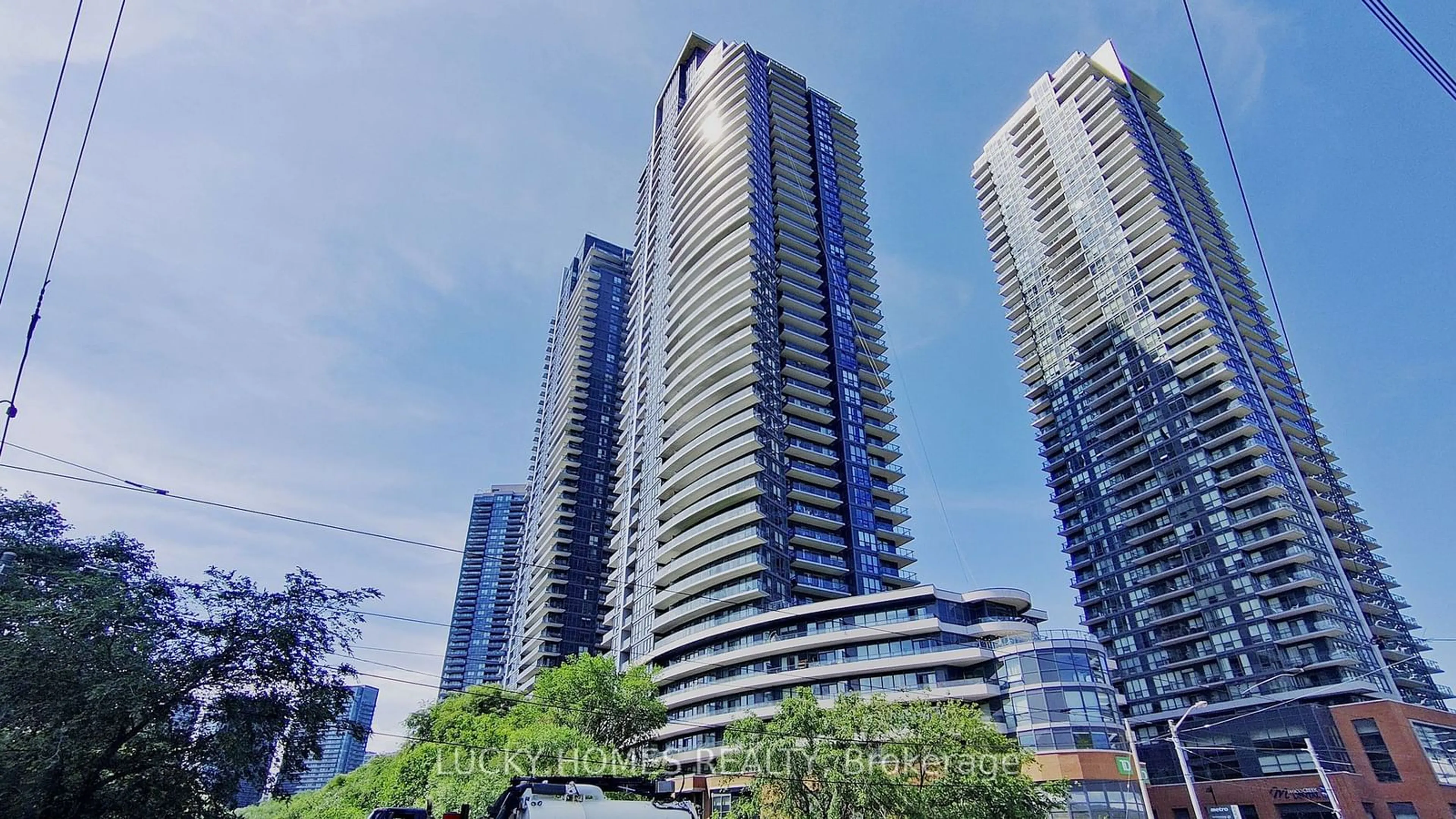 A pic from exterior of the house or condo, the view of city buildings for 2212 Lake Shore Blvd #703, Toronto Ontario M8V 0C2