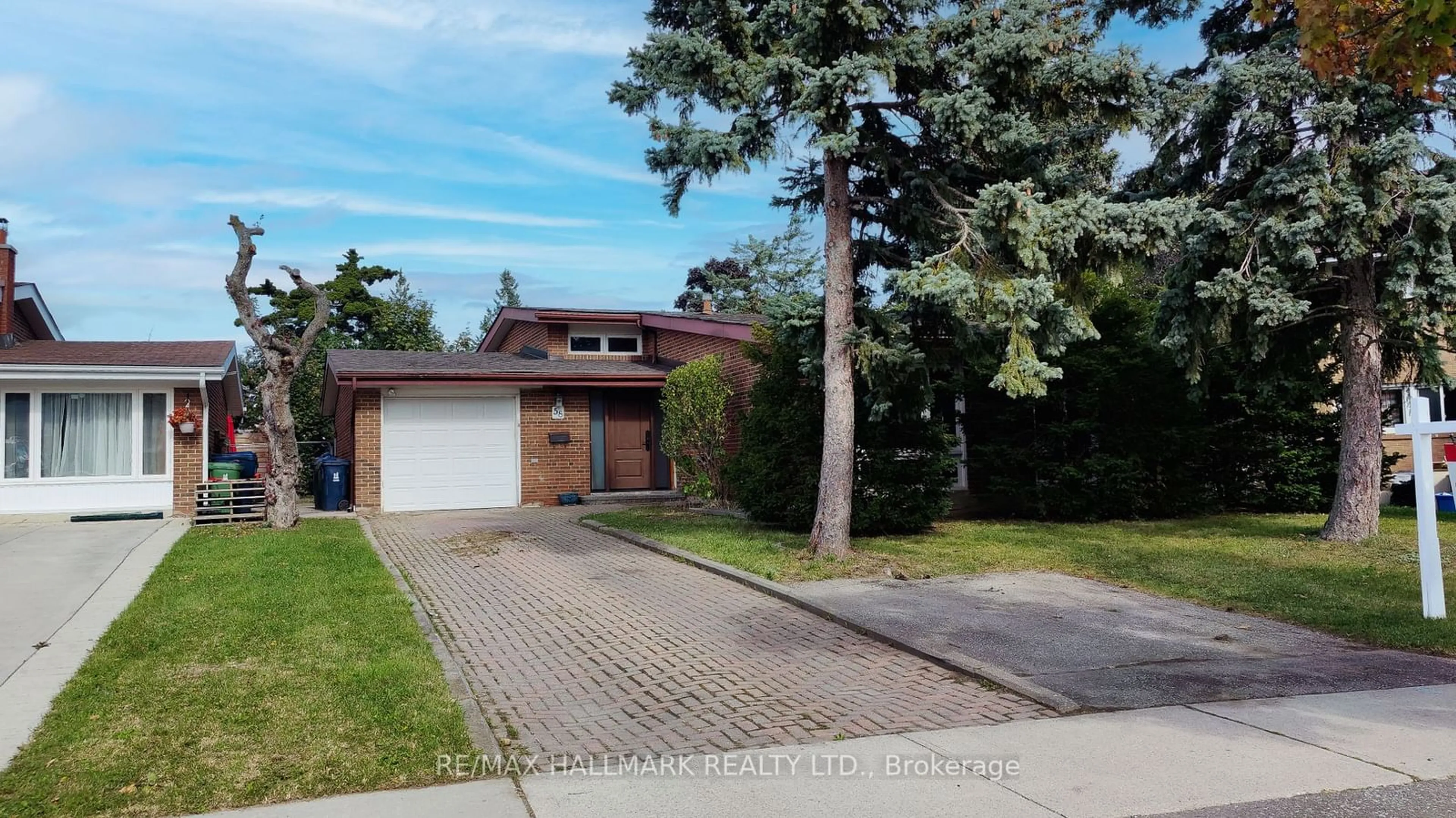 Frontside or backside of a home, the street view for 58 Masseygrove Cres, Toronto Ontario M9V 3C9