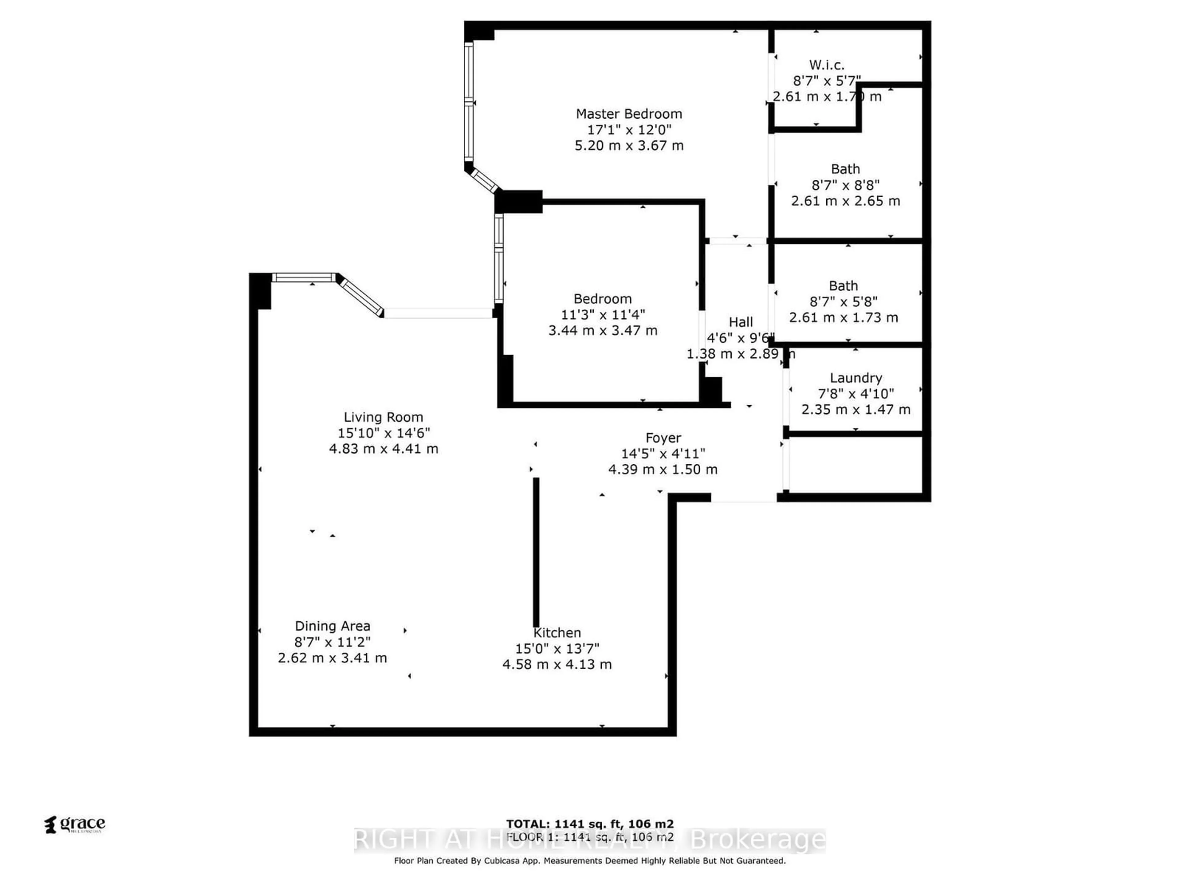 Floor plan for 2045 Lake Shore Blvd #2507, Toronto Ontario M8V 2Z6