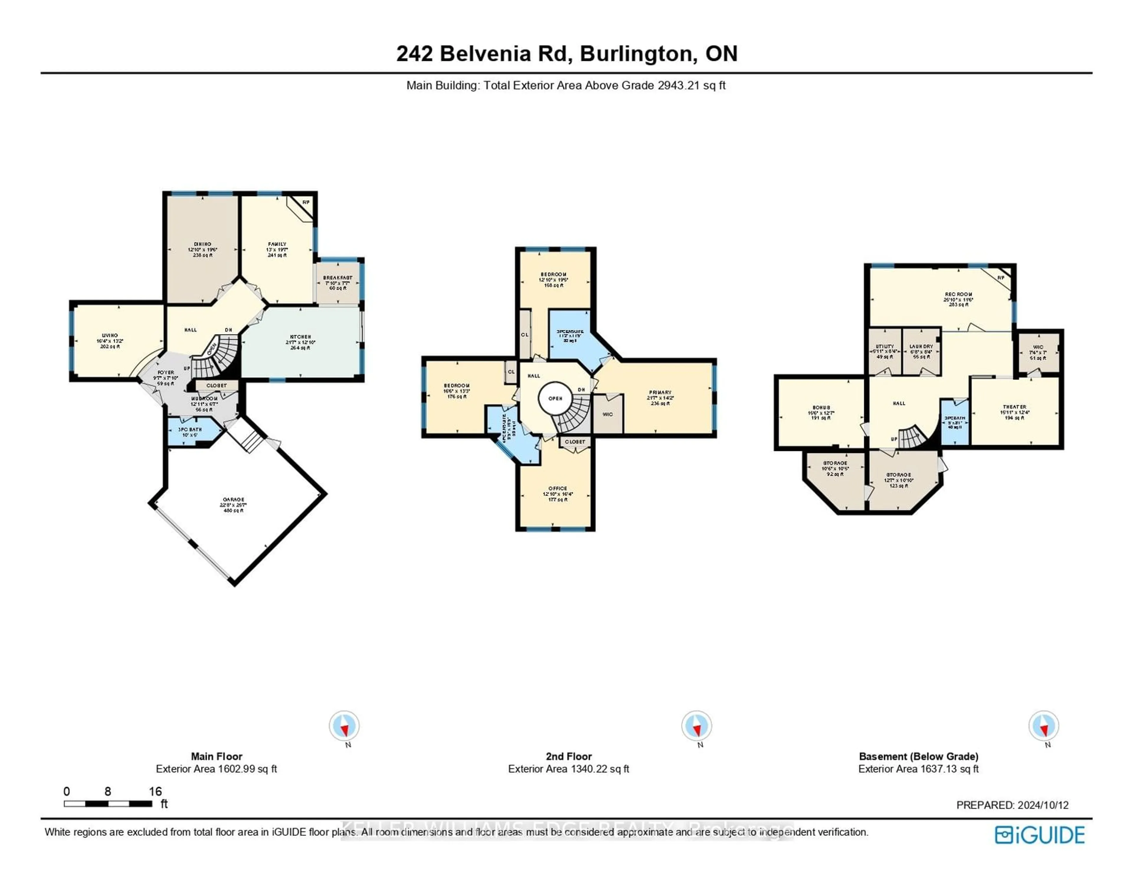 Floor plan for 242 Belvenia Rd, Burlington Ontario L7L 2G4