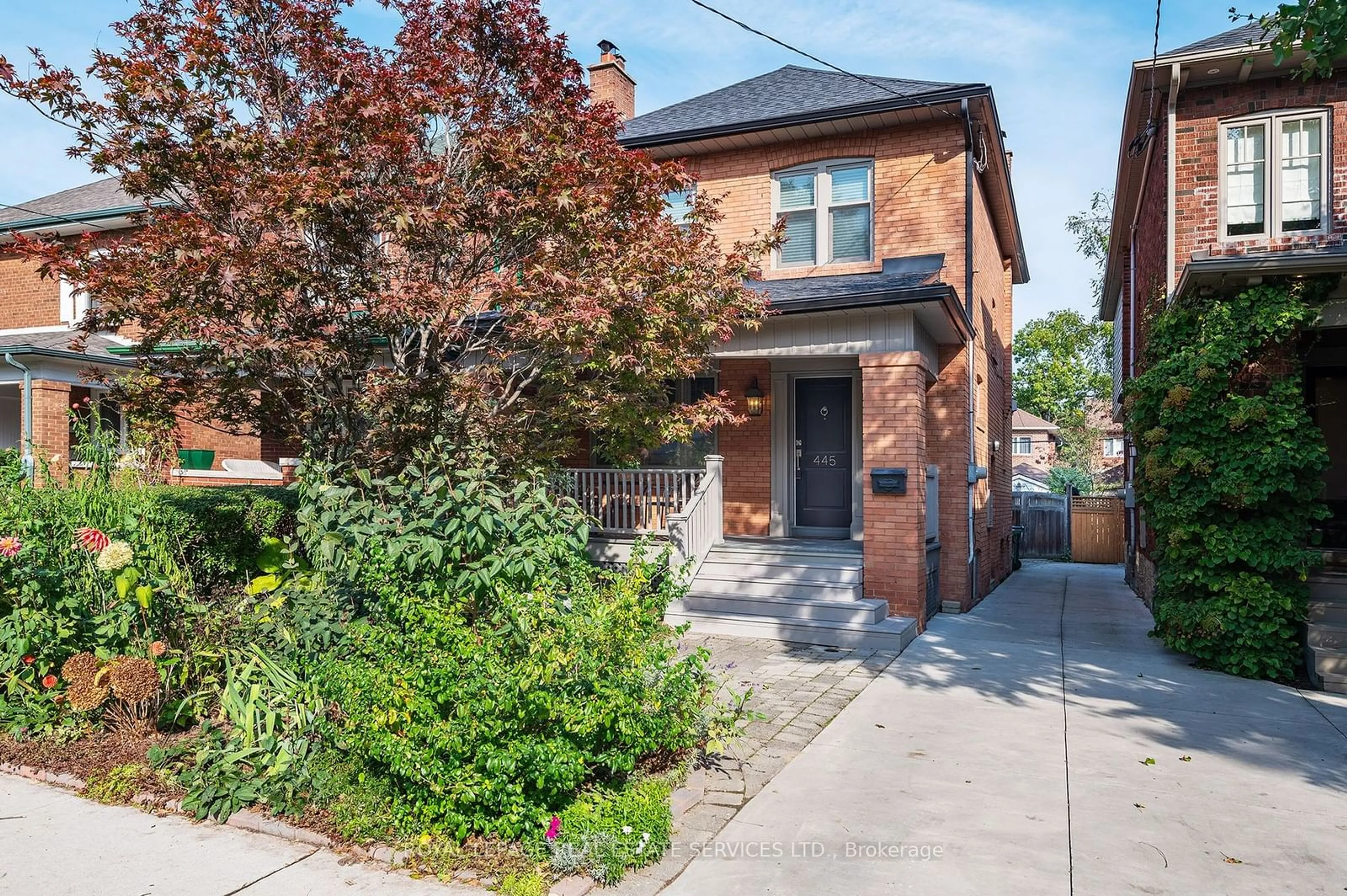 Home with brick exterior material for 445 Willard Ave, Toronto Ontario M6S 3R7