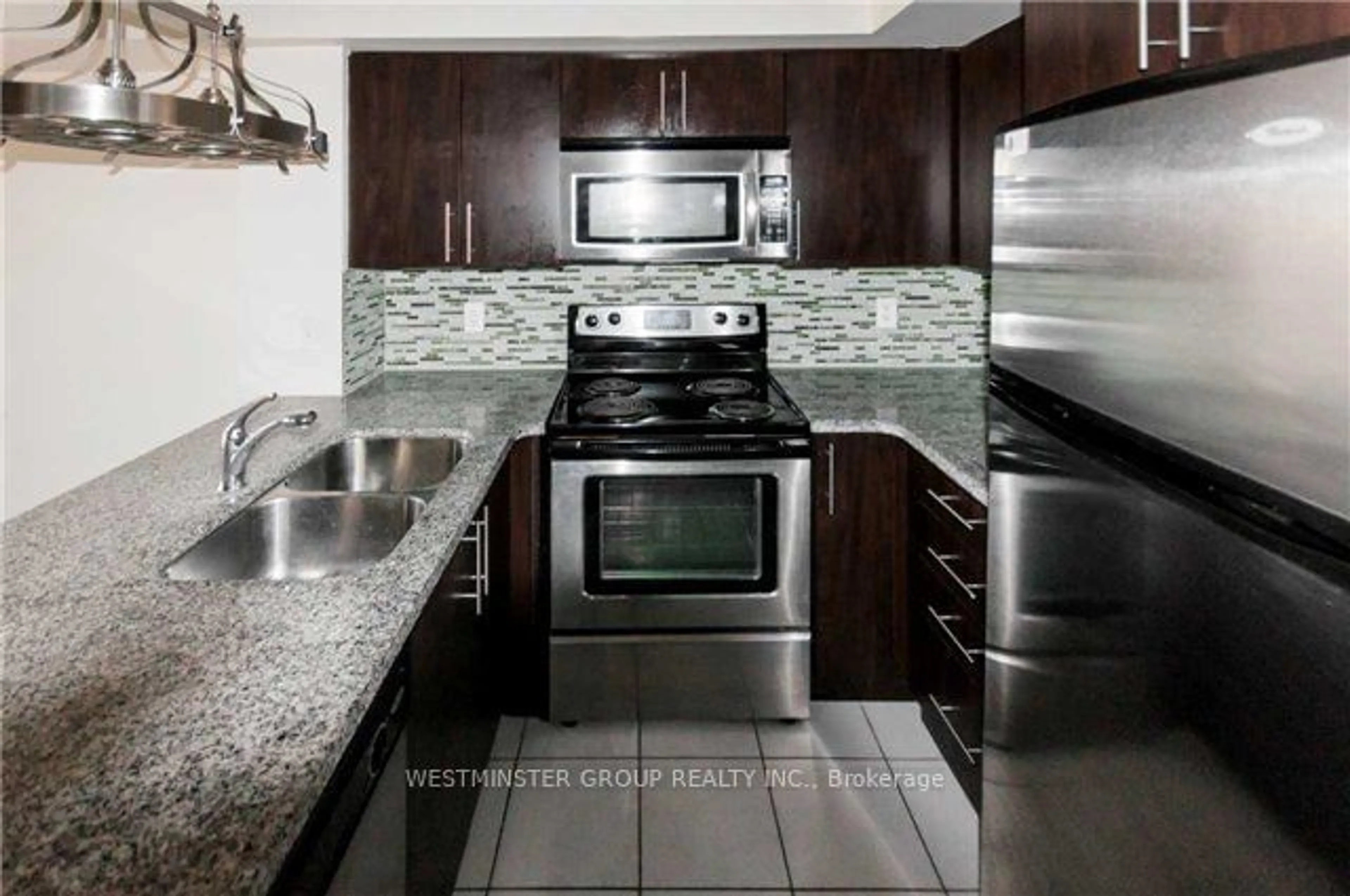 Standard kitchen, ceramic floors, mountain for 1070 Sheppard Ave #701, Toronto Ontario M3J 0G8