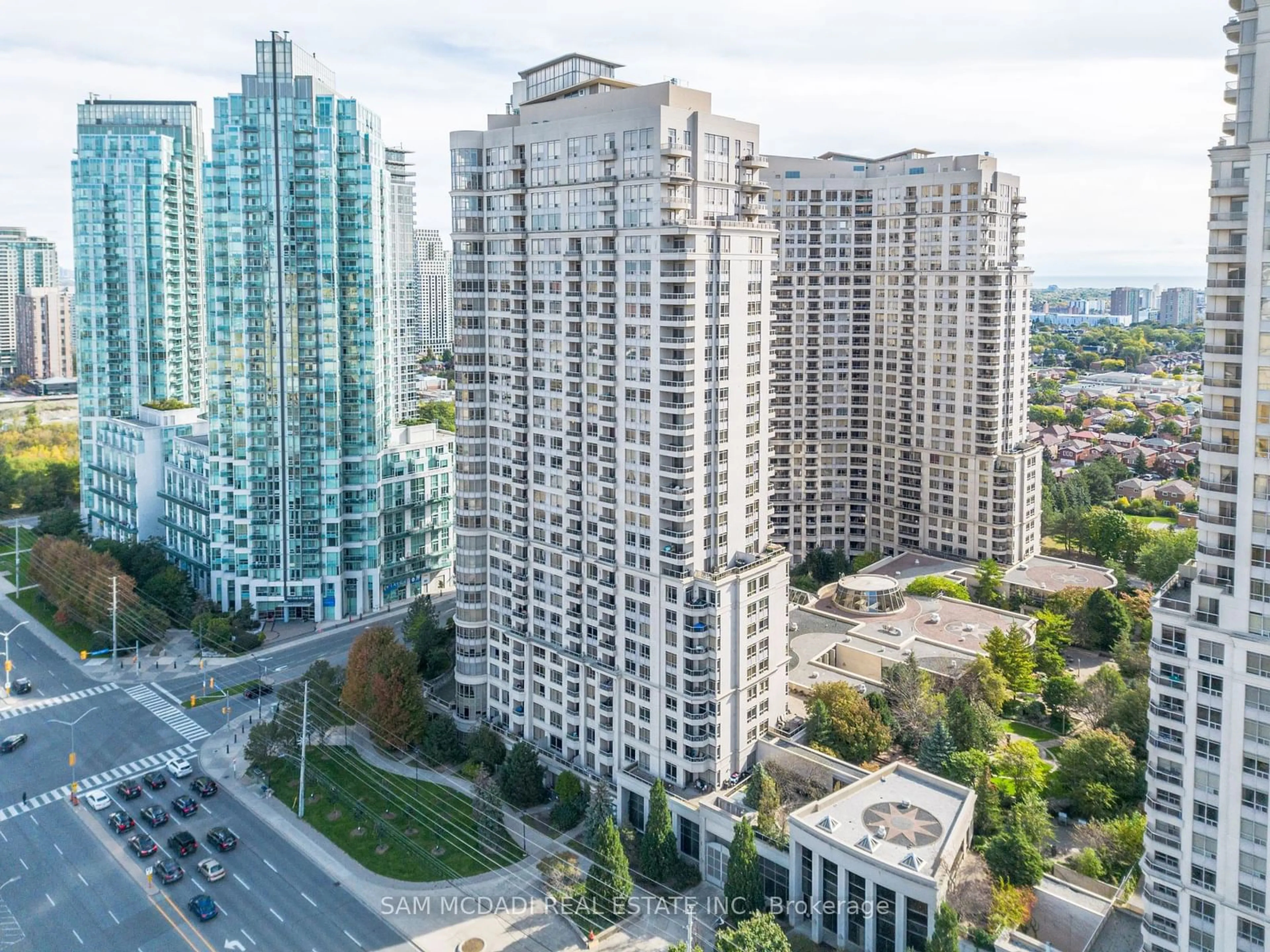 A pic from exterior of the house or condo, the view of city buildings for 3888 Duke Of York Blvd #2434, Mississauga Ontario L5B 4P5