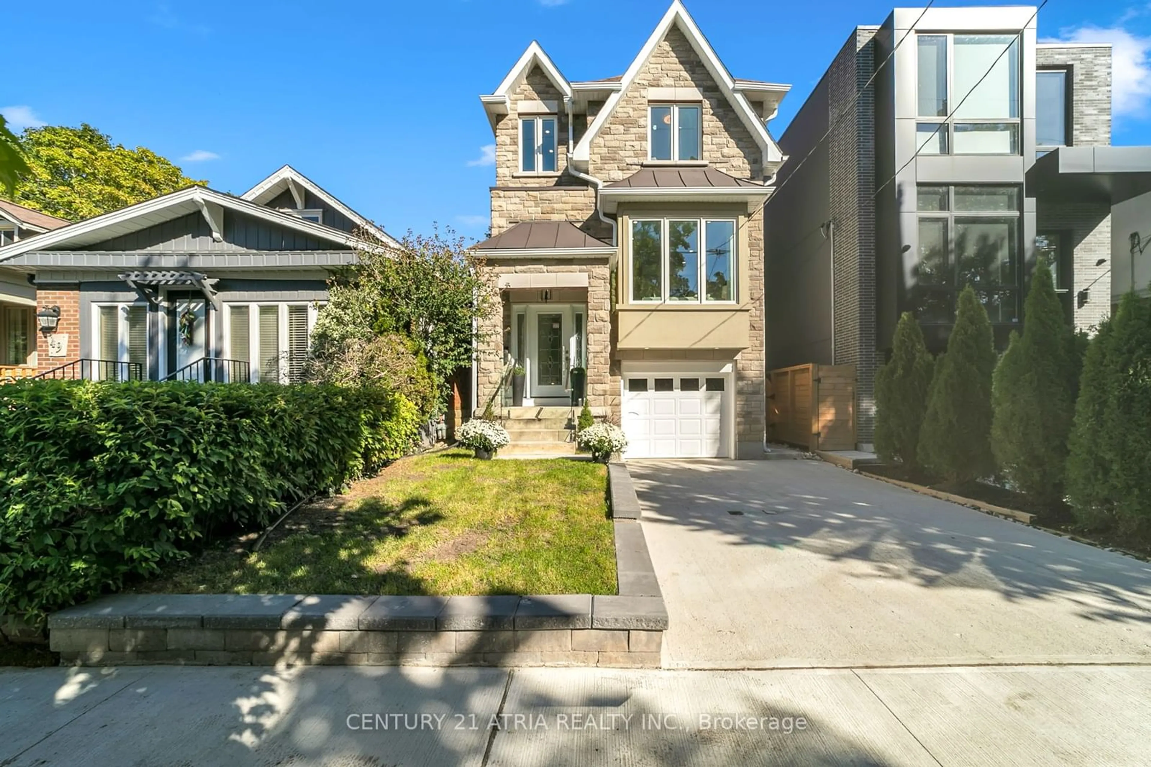 Frontside or backside of a home, the street view for 47 Eighth St, Toronto Ontario M8V 3C2