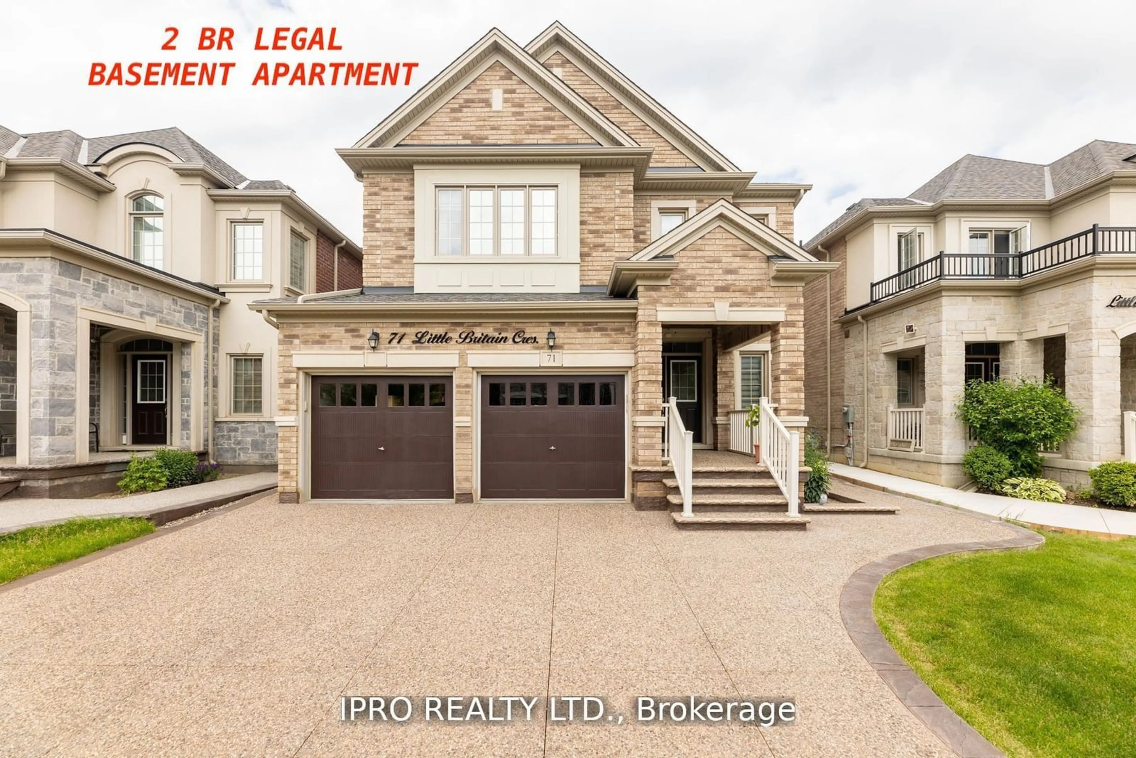 Home with brick exterior material for 71 Little Britain Cres, Brampton Ontario L6Y 6A8