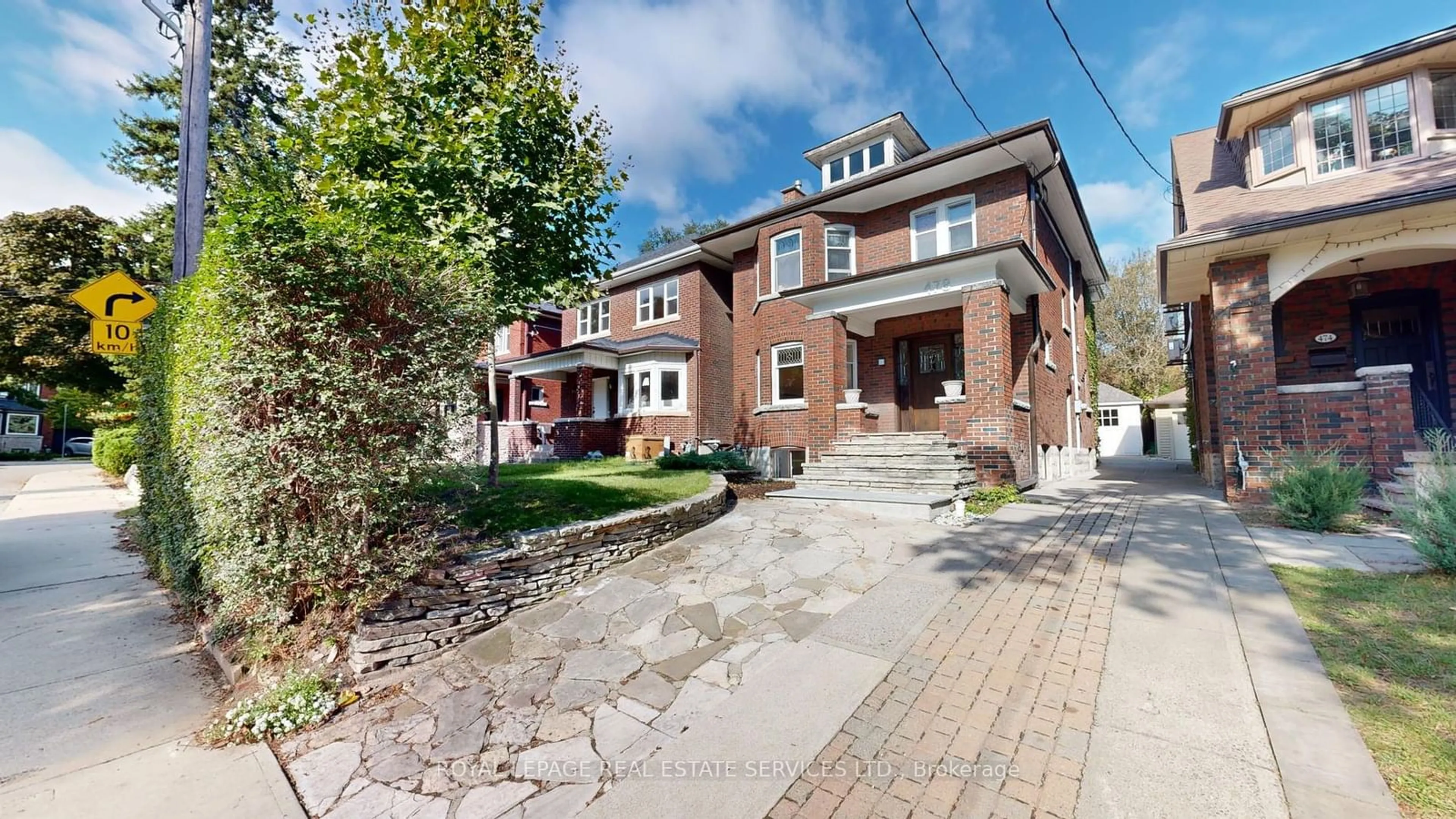 Home with brick exterior material for 478 Glenlake Ave, Toronto Ontario M6P 1G8