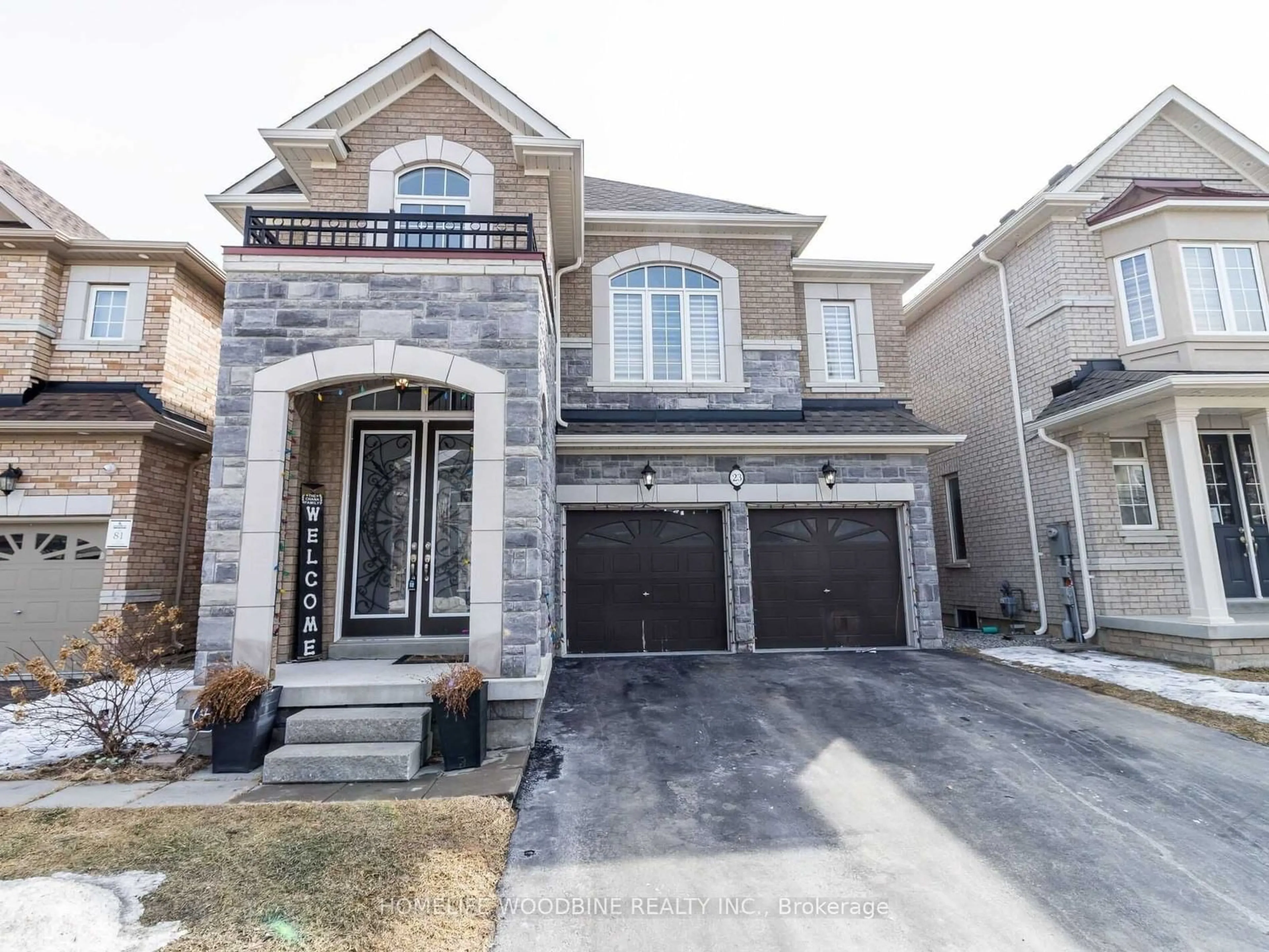 Home with brick exterior material for 23 Gambia Rd, Brampton Ontario L7A 4M2