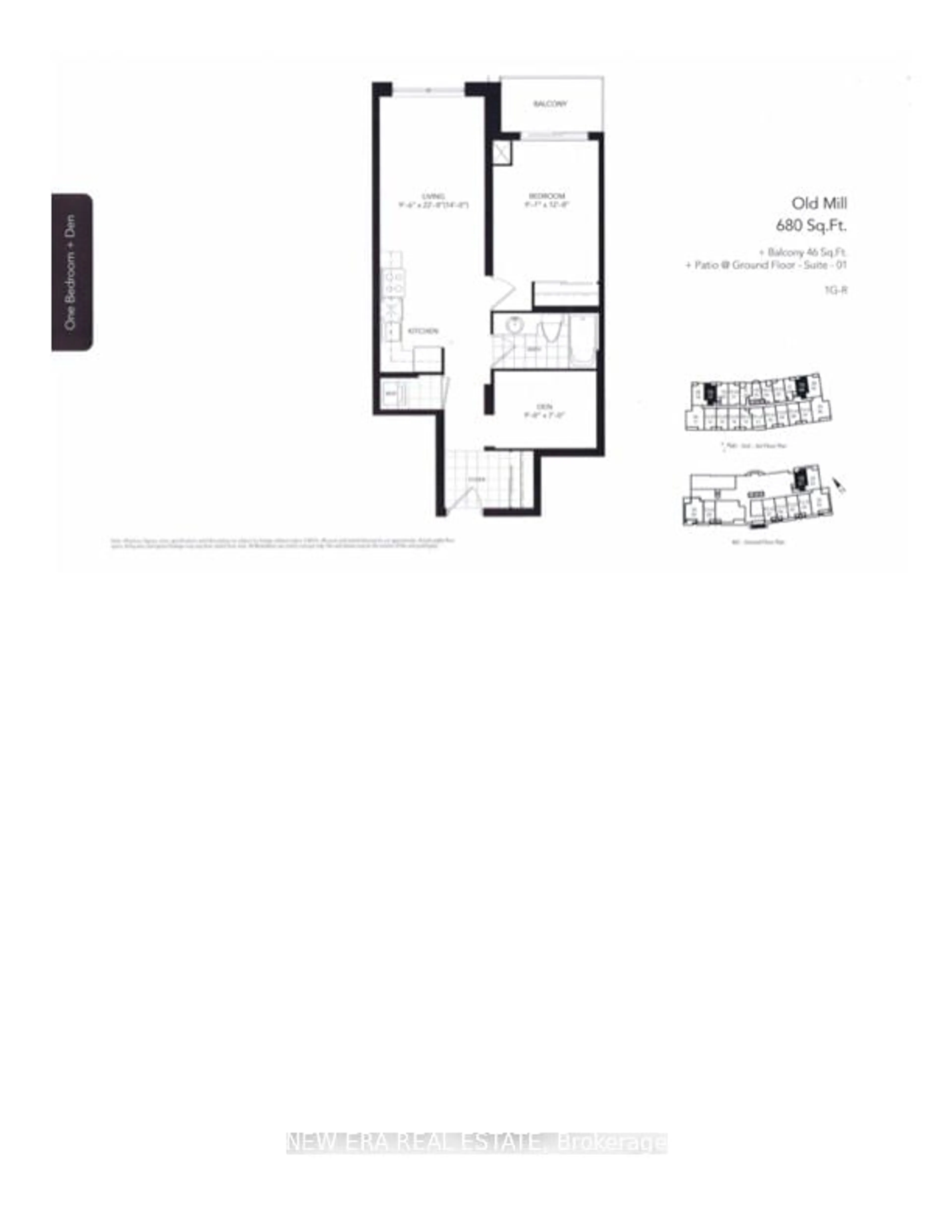 Floor plan for 1070 Sheppard Ave #219, Toronto Ontario M3J 0G8