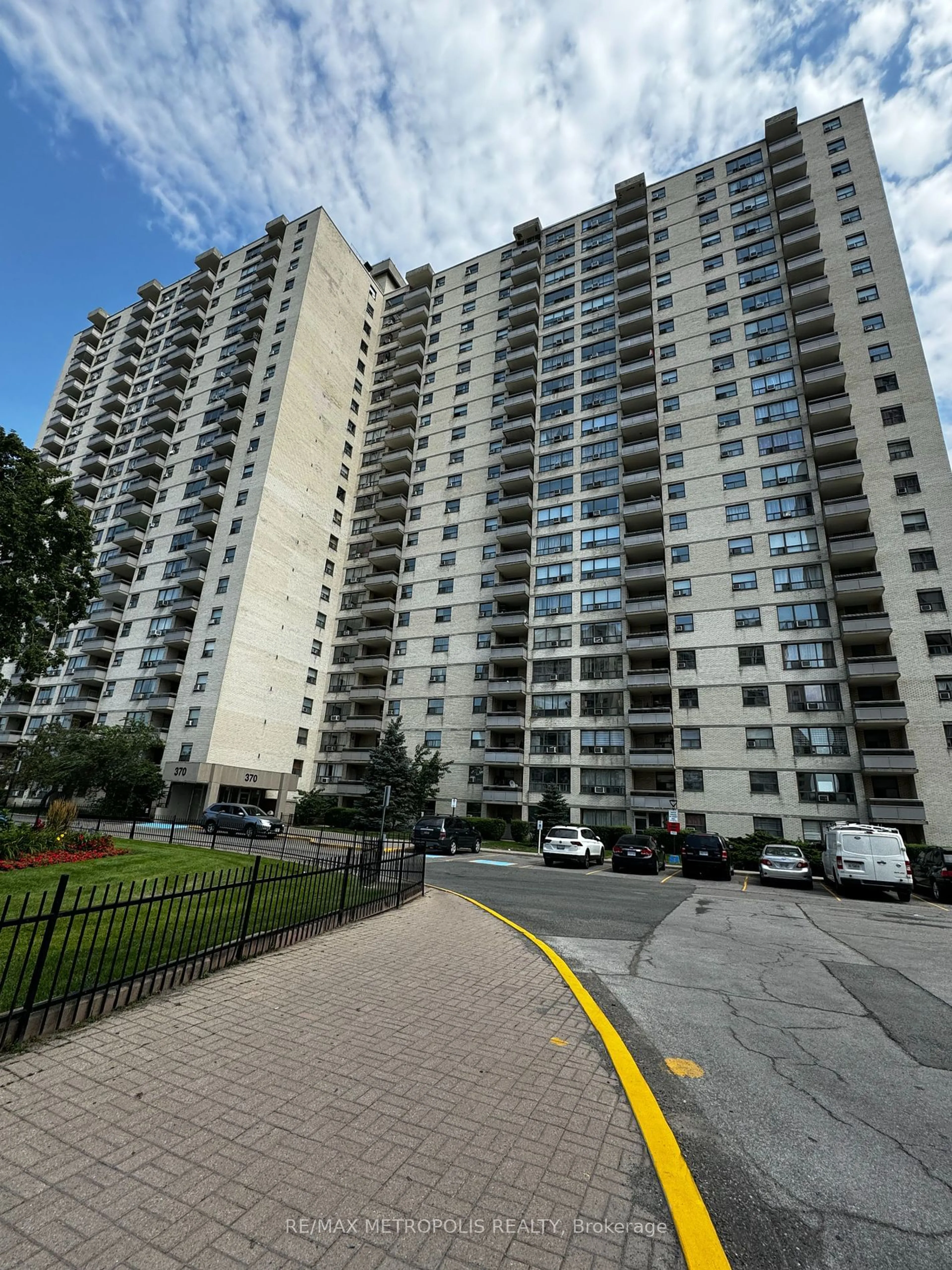 A pic from exterior of the house or condo, the front or back of building for 370 Dixon Rd #2109, Toronto Ontario M9R 1T2