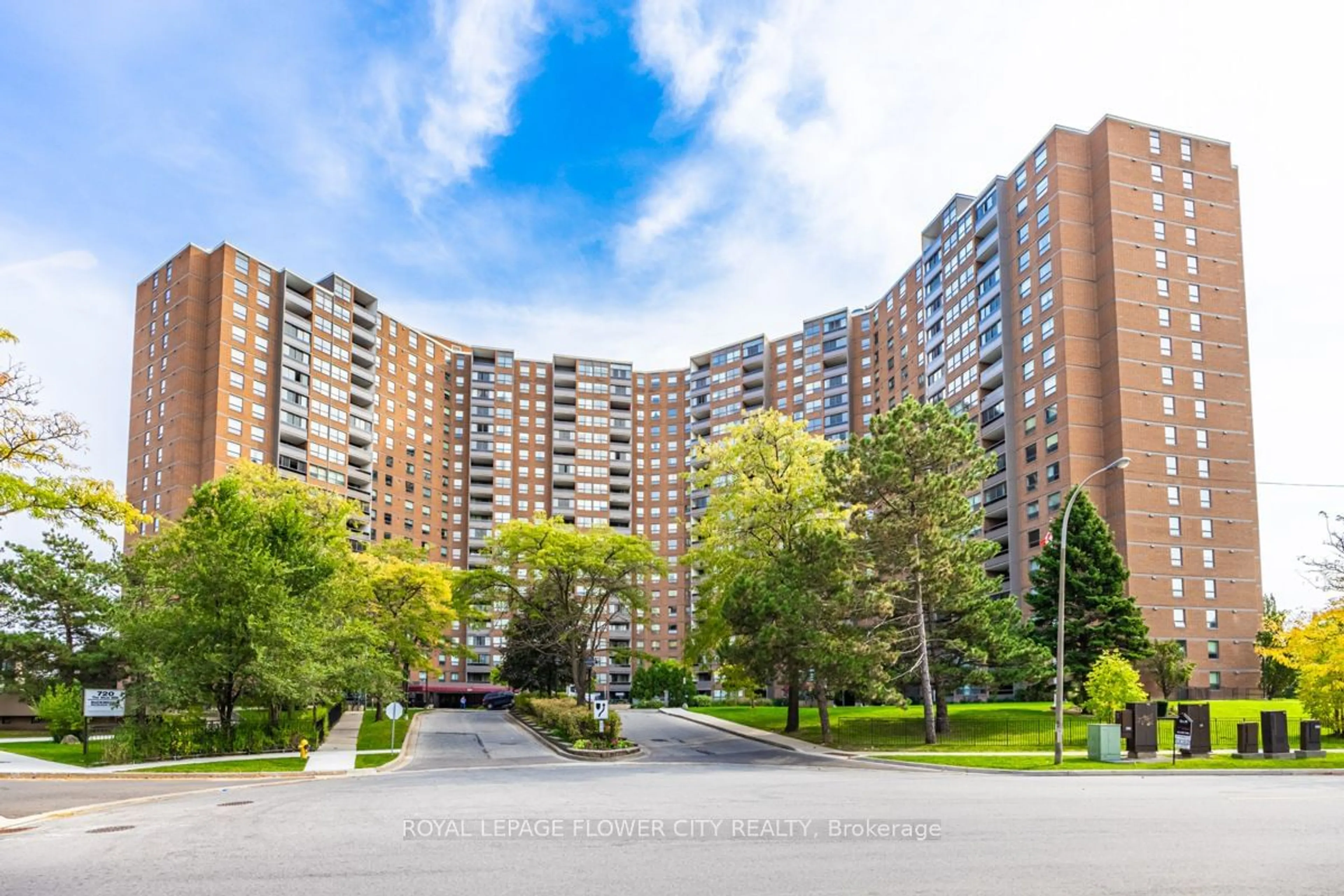 A pic from exterior of the house or condo, the street view for 625 The West Mall Ave #701, Toronto Ontario M9C 4W9