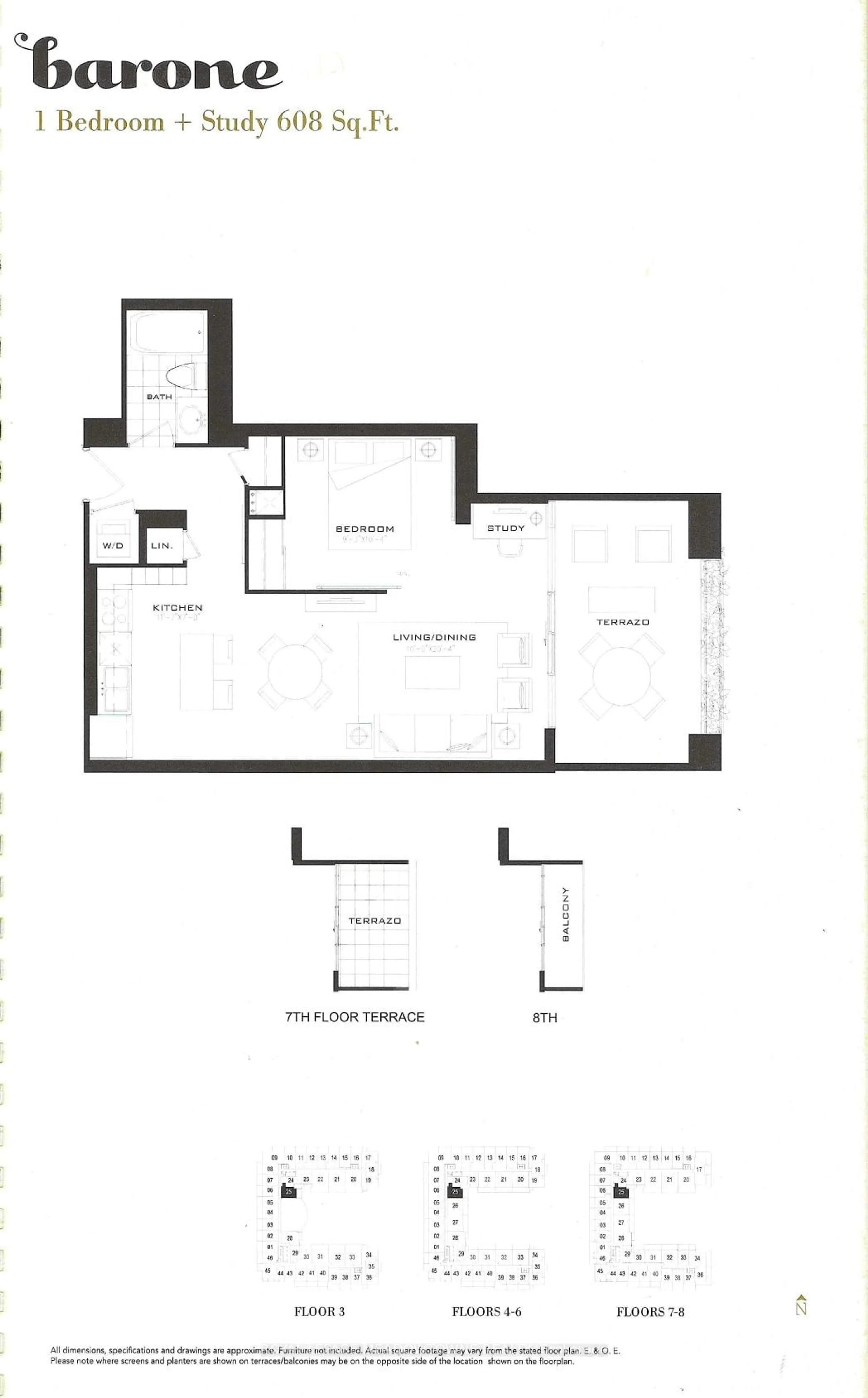 Floor plan for 830 Lawrence Ave #825, Toronto Ontario M6A 1C3