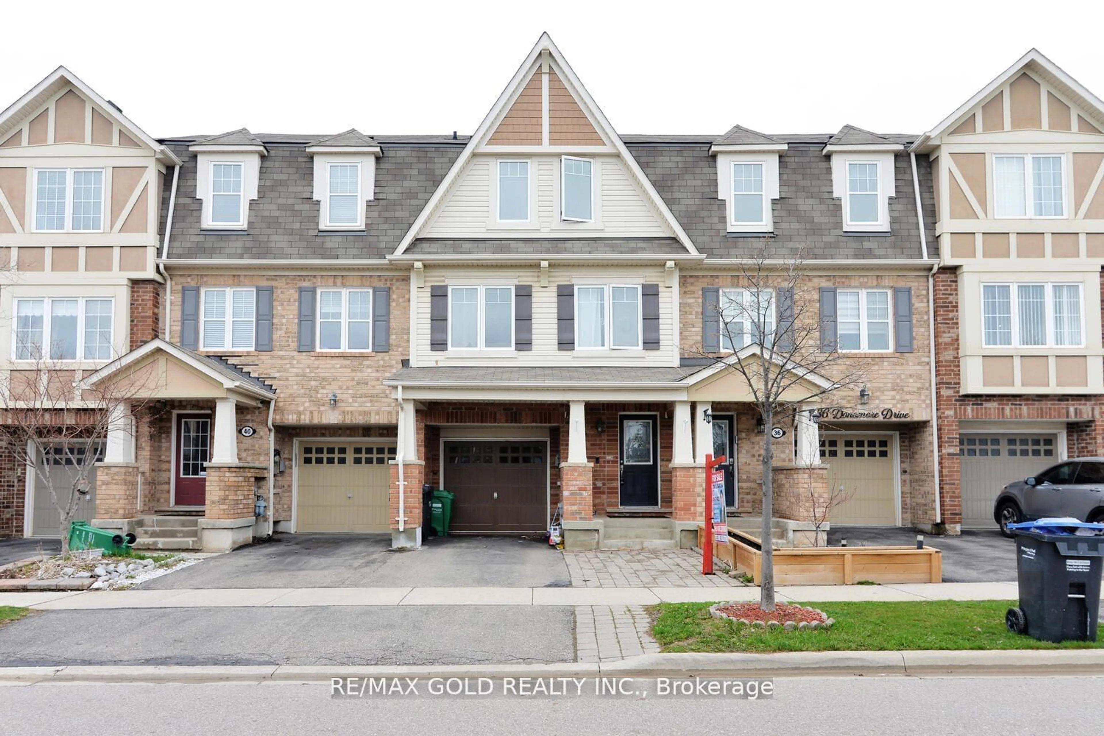 A pic from exterior of the house or condo, the street view for 38 Donomore Dr, Brampton Ontario L7A 0S7