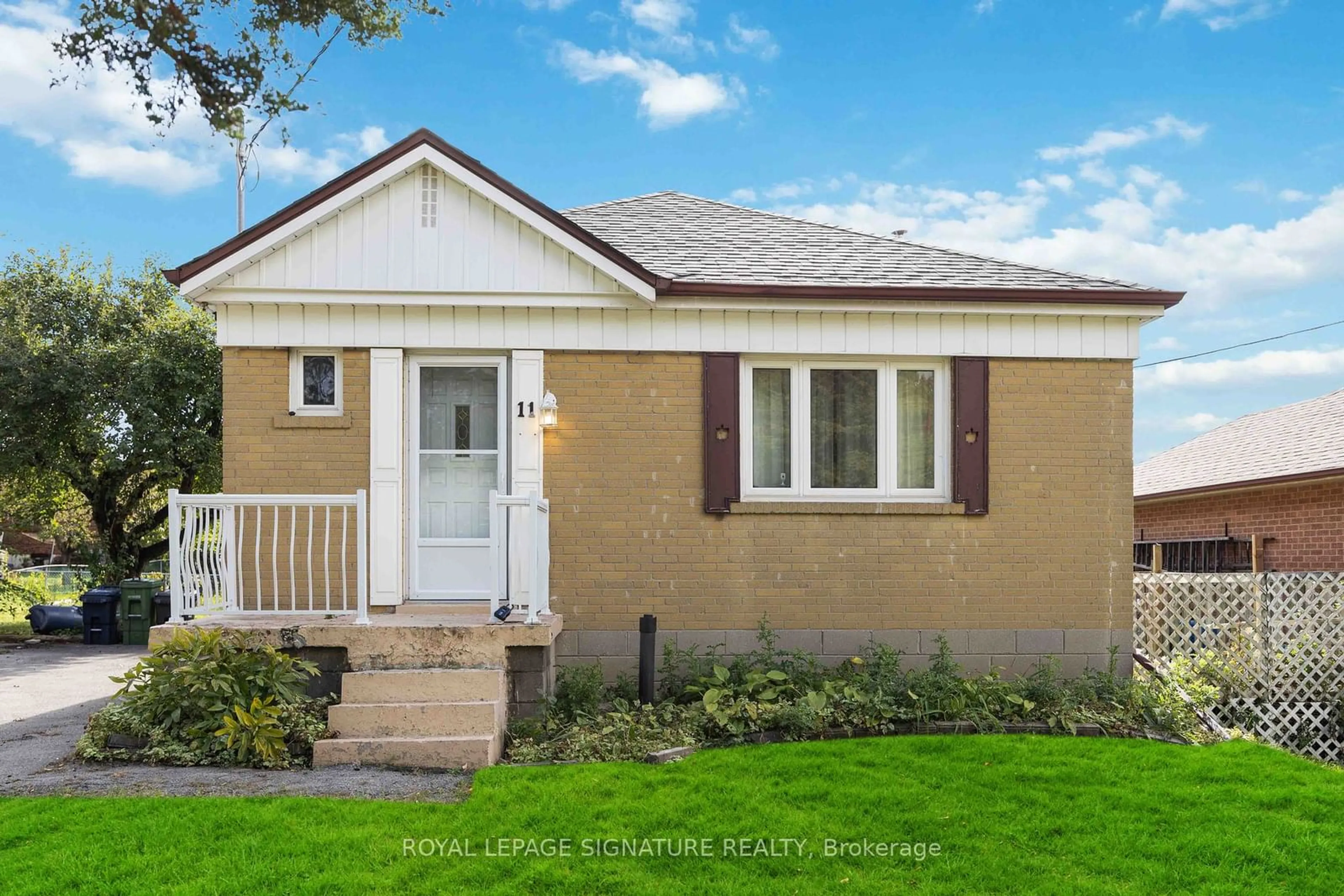 Frontside or backside of a home, cottage for 11 Flamingo Cres, Toronto Ontario M6M 4E9