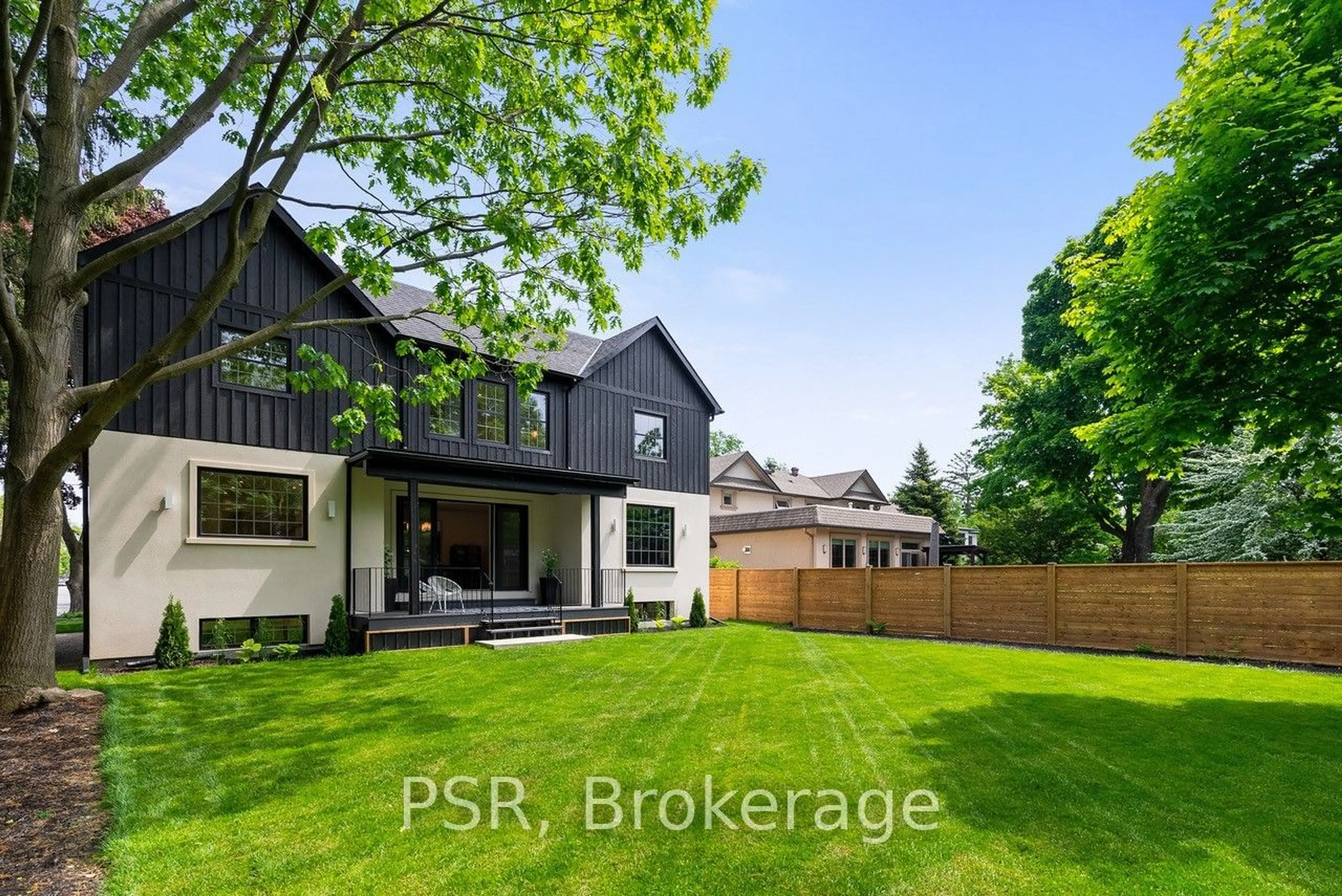 Frontside or backside of a home, the fenced backyard for 2084 Tolman Rd, Mississauga Ontario L4Y 1S9