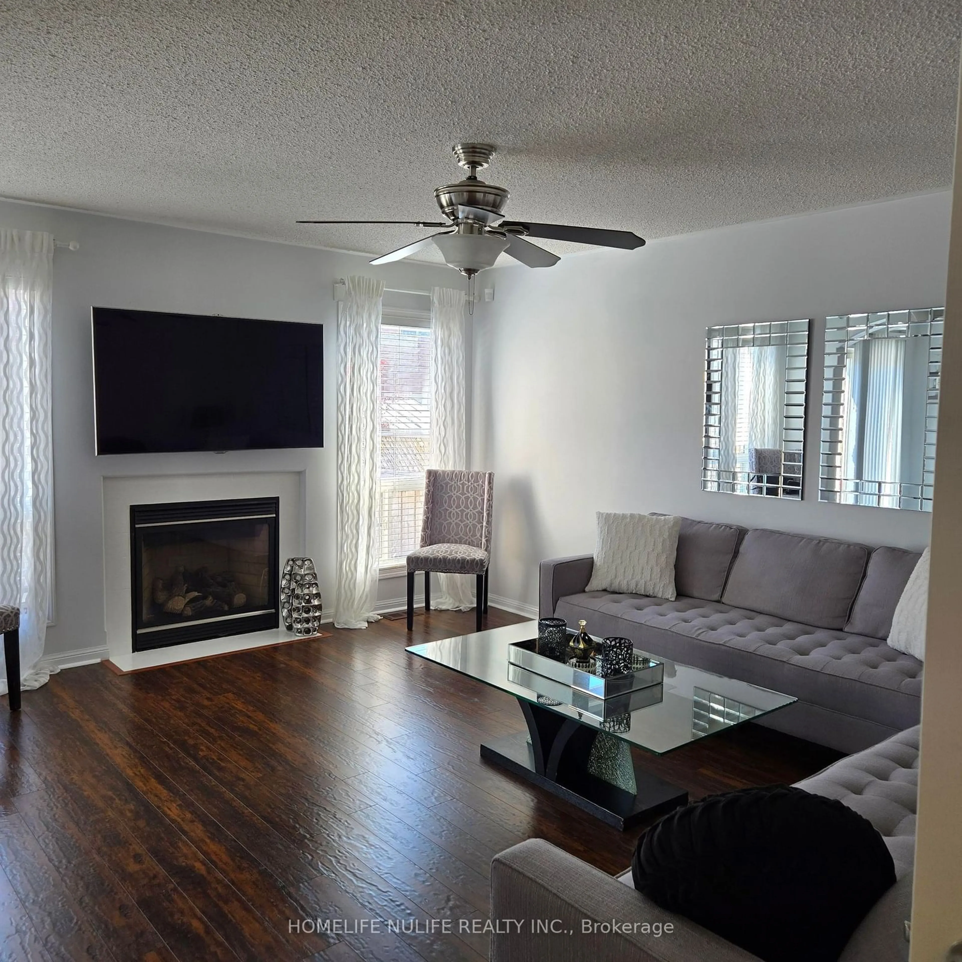 Living room, wood floors for 1062 Clark Blvd, Milton Ontario L9T 6Y5