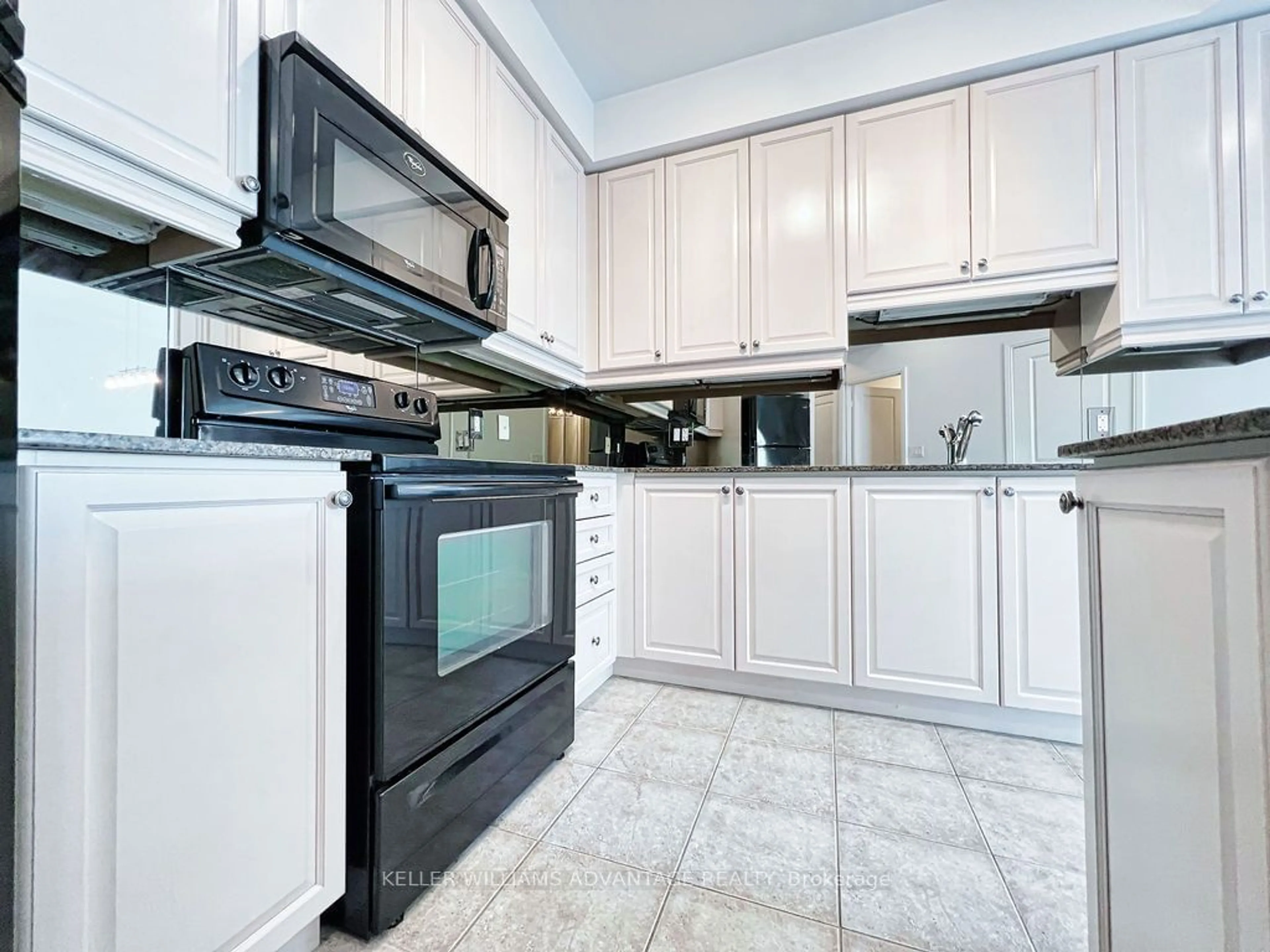 Standard kitchen, ceramic floors, cottage for 80 Absolute Ave #3005, Mississauga Ontario L4Z 0A5