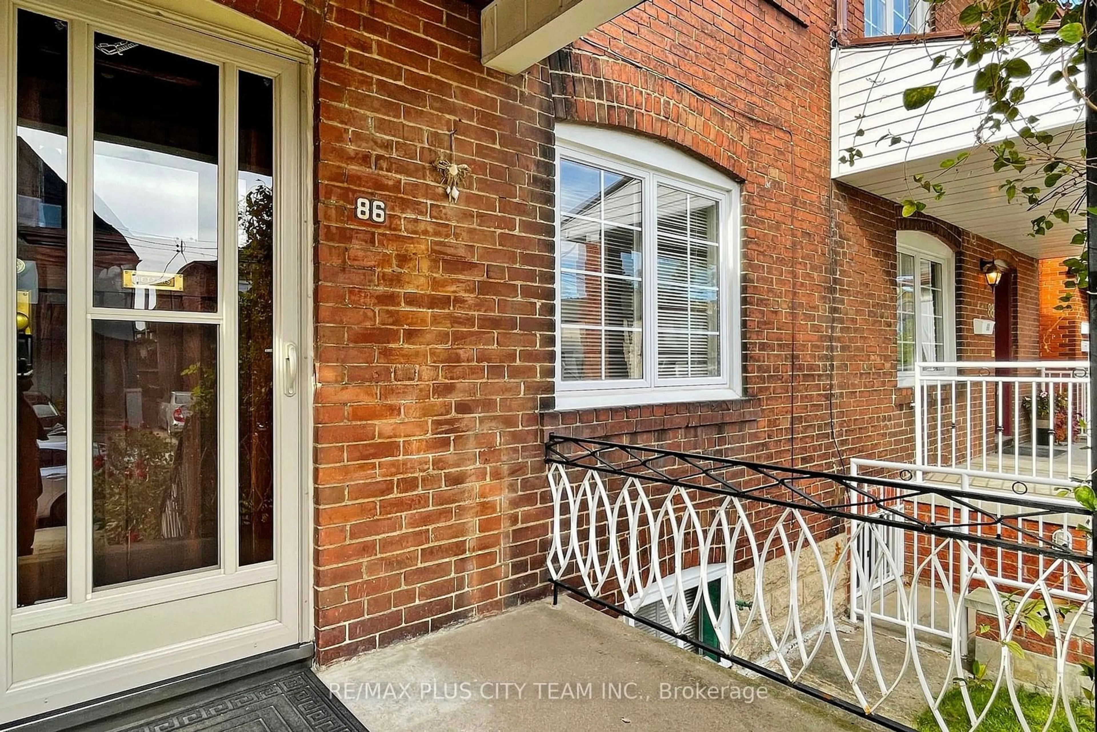 A pic from exterior of the house or condo, the street view for 86 Bristol Ave, Toronto Ontario M6H 3J9