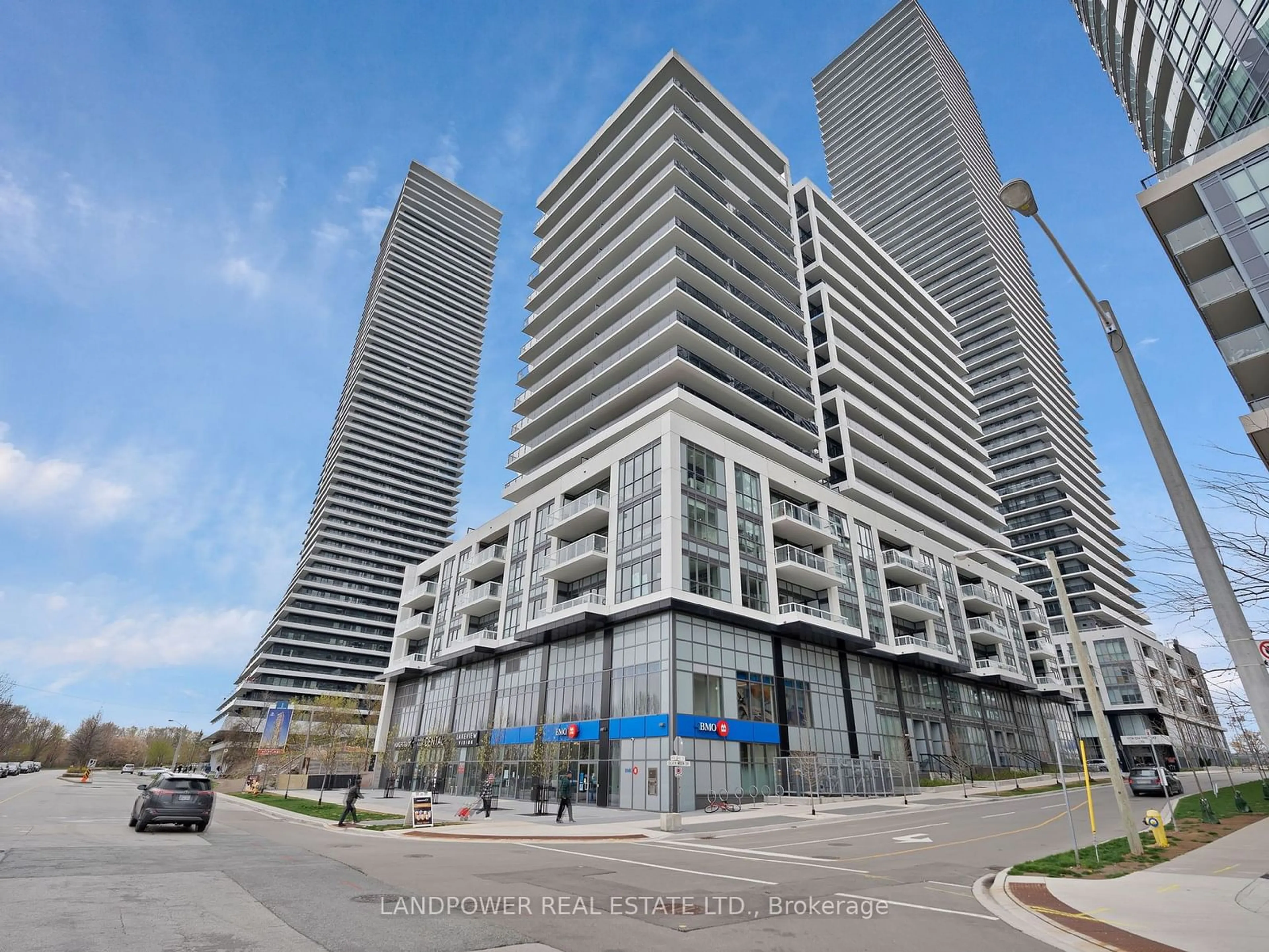 A pic from exterior of the house or condo, the street view for 65 Annie Craig Dr #304, Toronto Ontario M8V 0G3