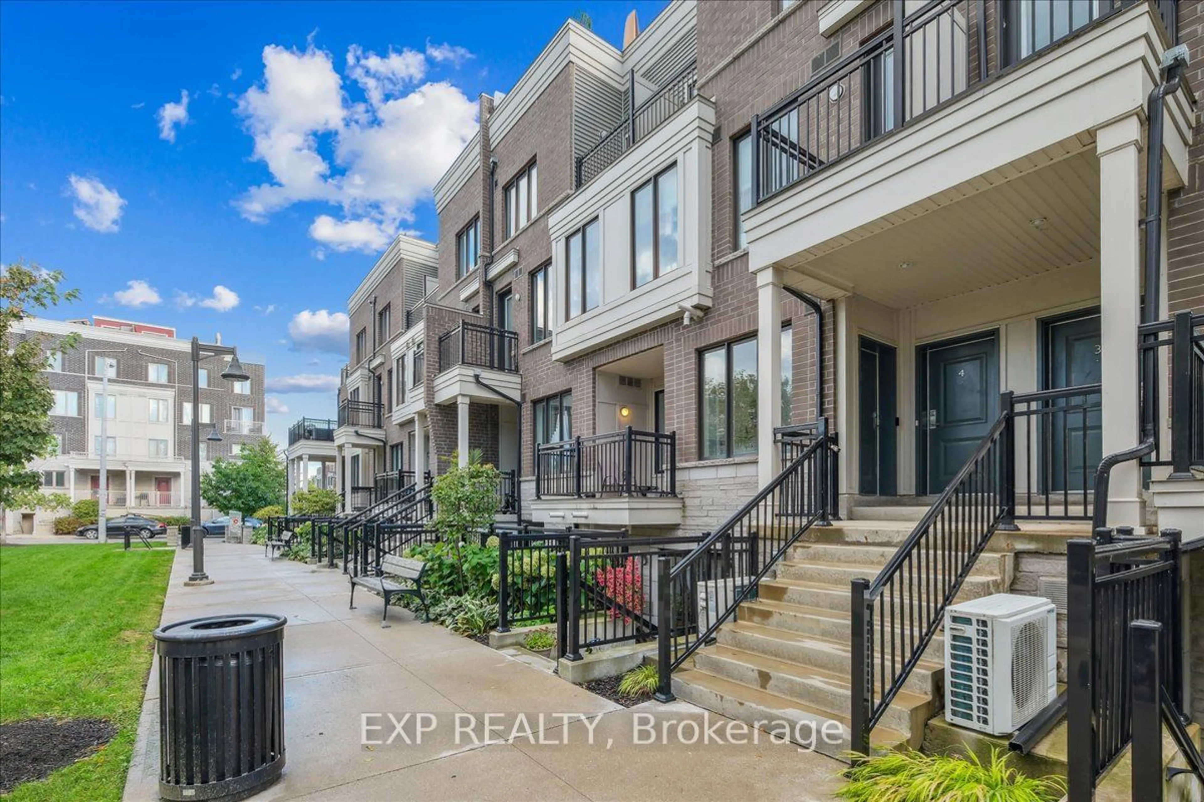 A pic from exterior of the house or condo, the front or back of building for 150 Long Branch Ave #5, Toronto Ontario M8W 0A9