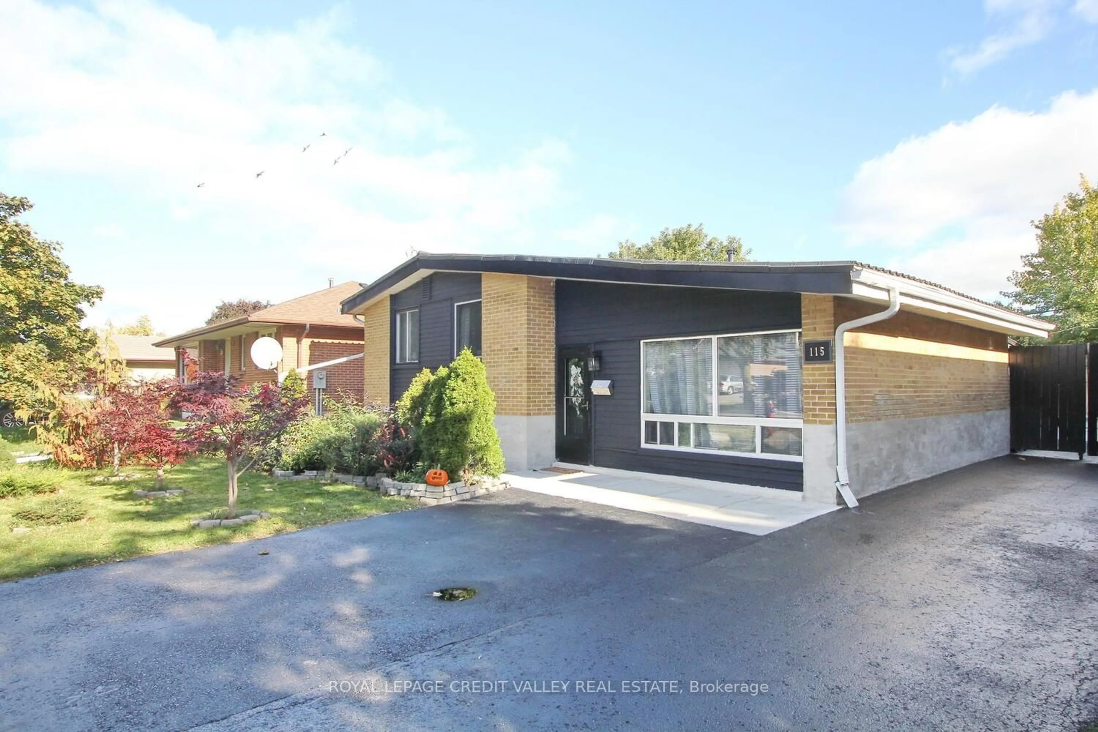 Frontside or backside of a home, the street view for 115 Clarence St, Brampton Ontario L6W 1T1