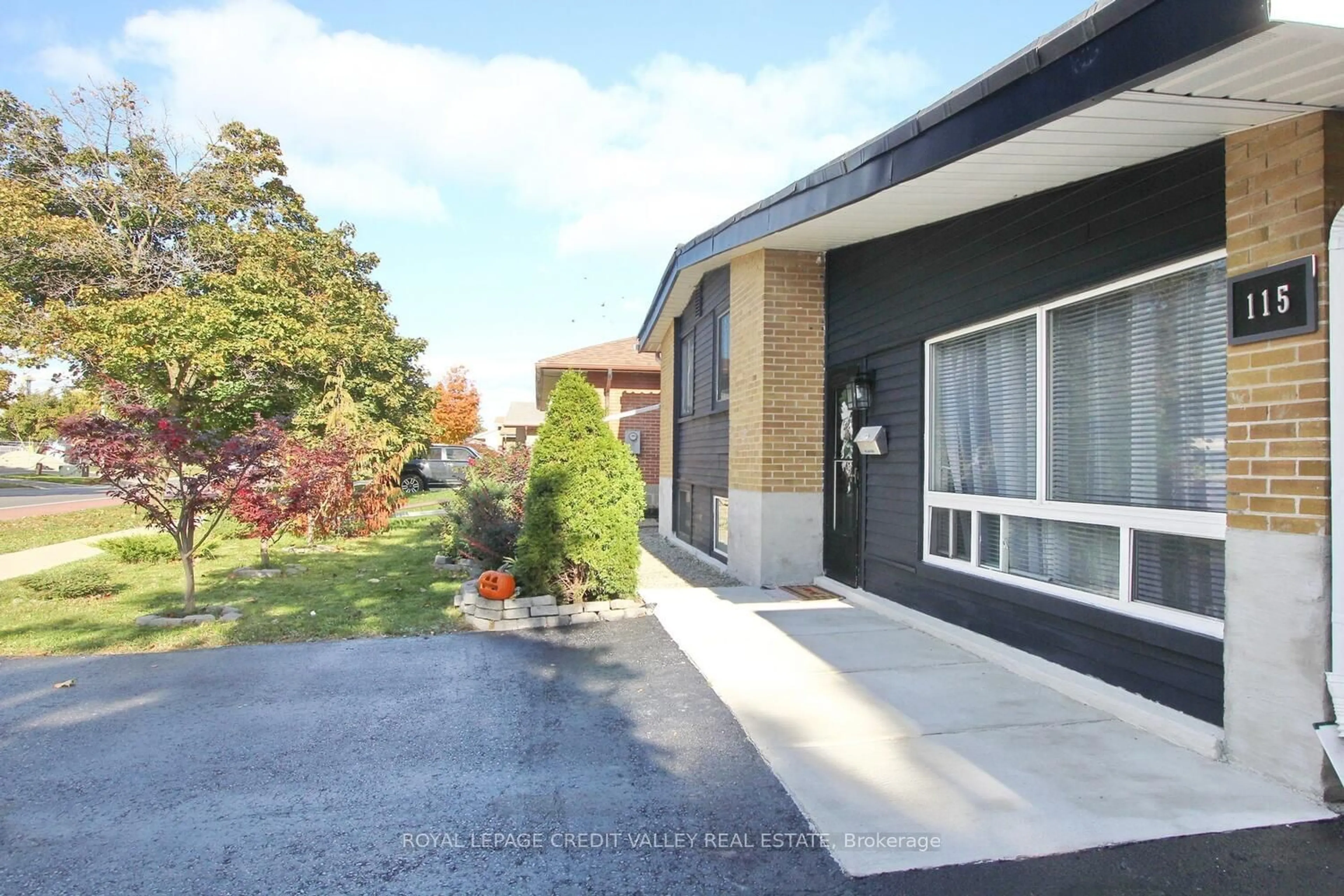 Frontside or backside of a home, the street view for 115 Clarence St, Brampton Ontario L6W 1T1