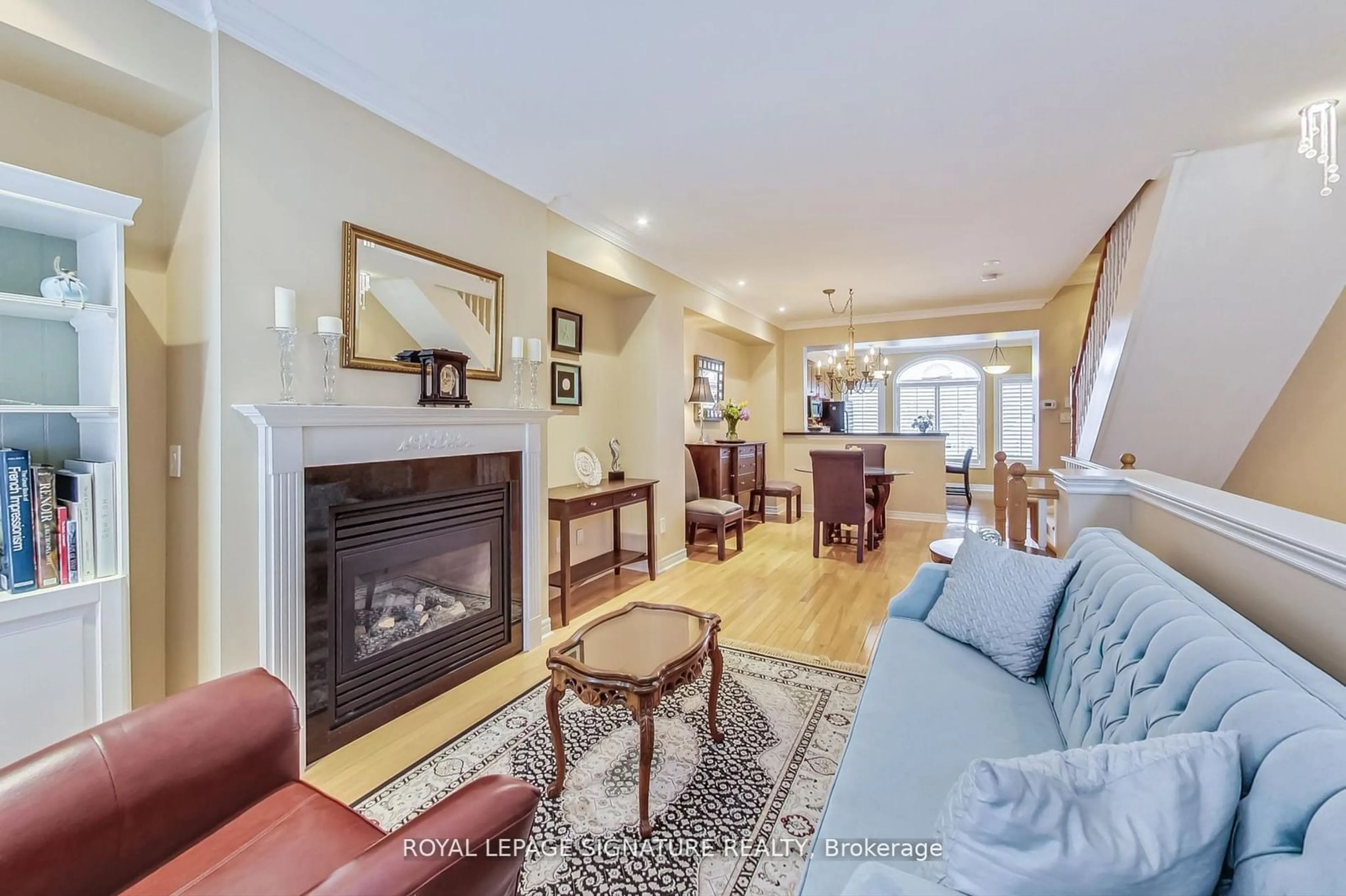 Living room, wood floors for 49 San Remo Terr, Toronto Ontario M8Z 6C6