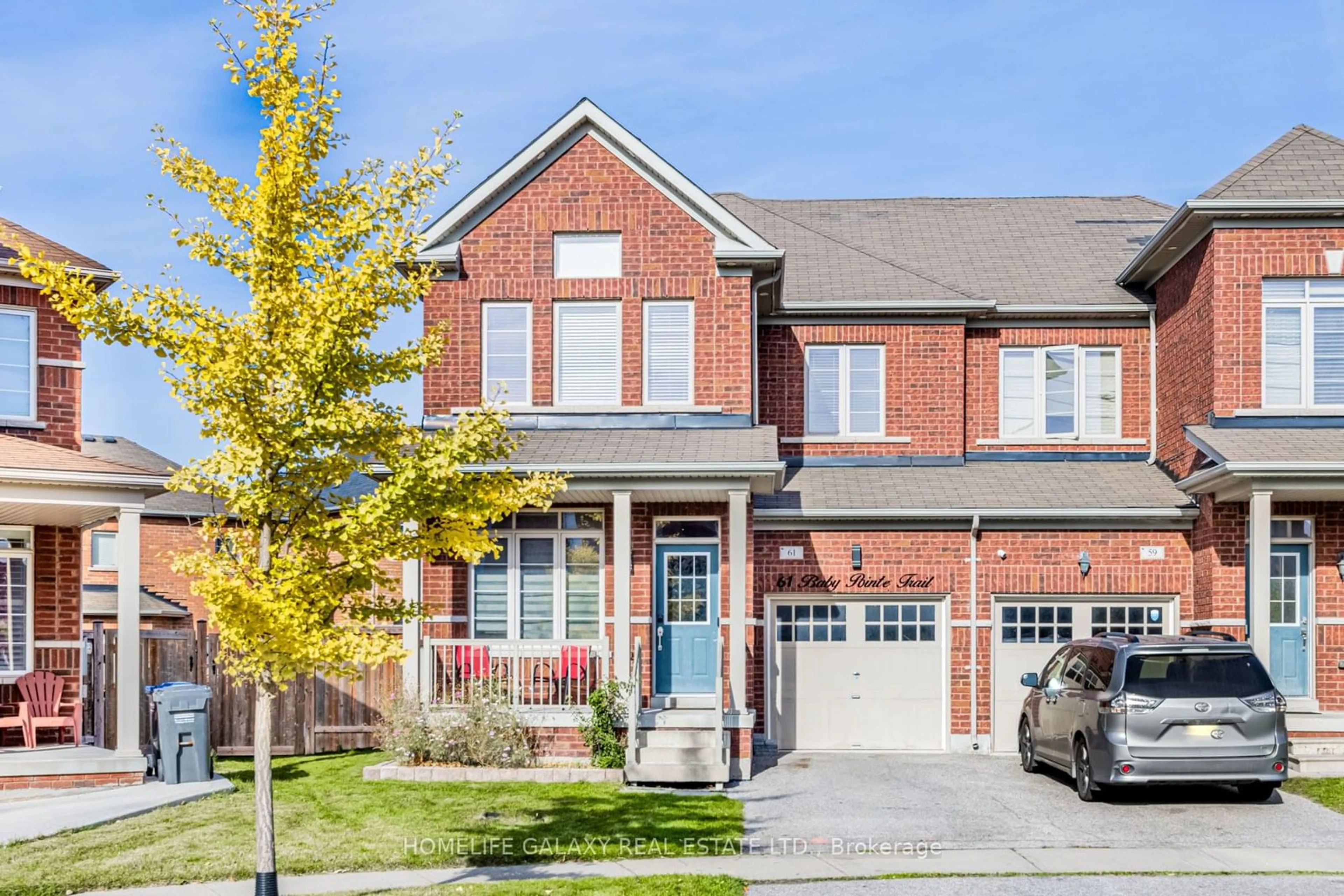 Home with brick exterior material for 61 Baby Pointe Tr, Brampton Ontario L7A 0W1