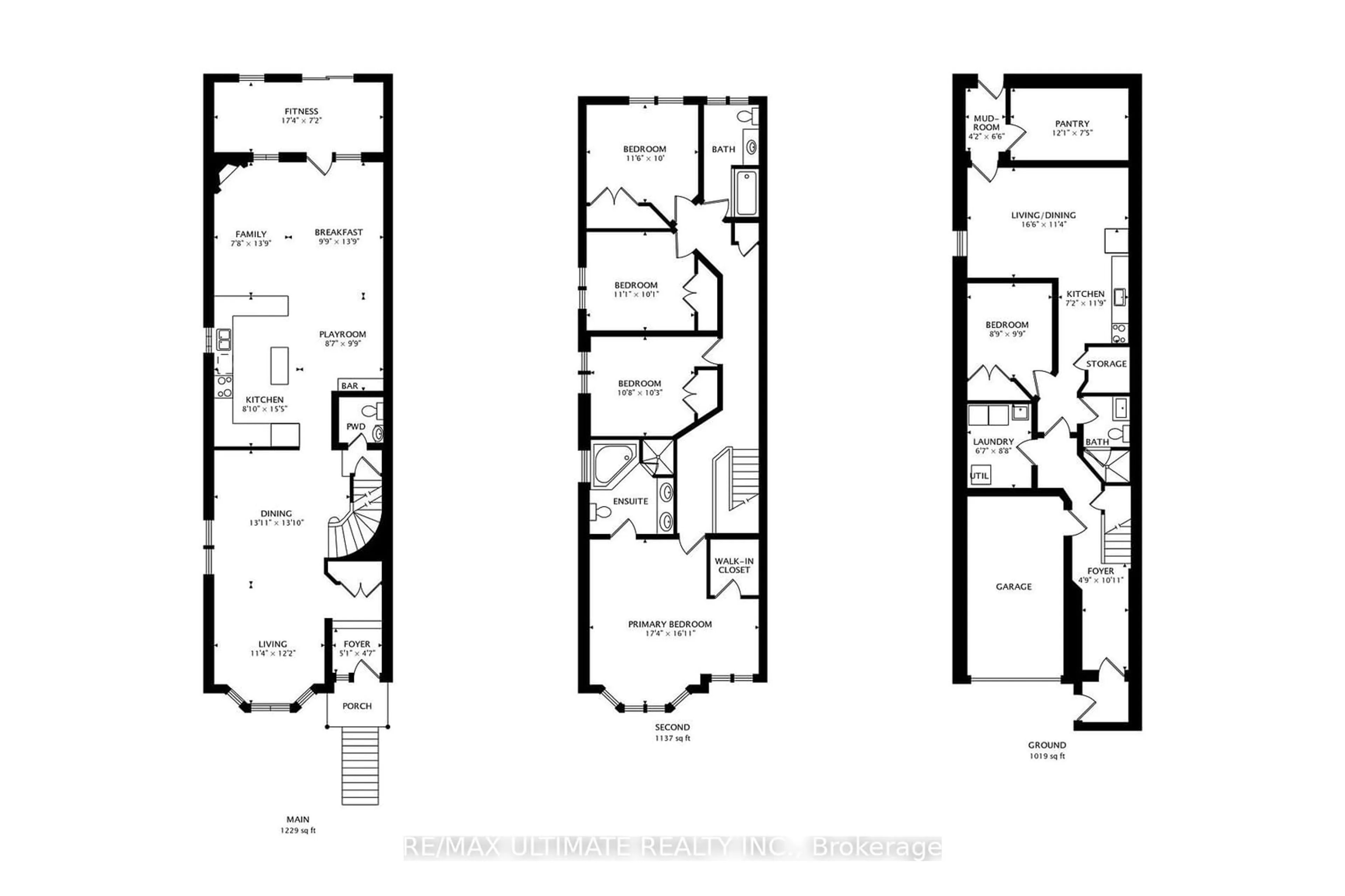 Floor plan for 26 Dynevor Rd, Toronto Ontario M6E 3X1