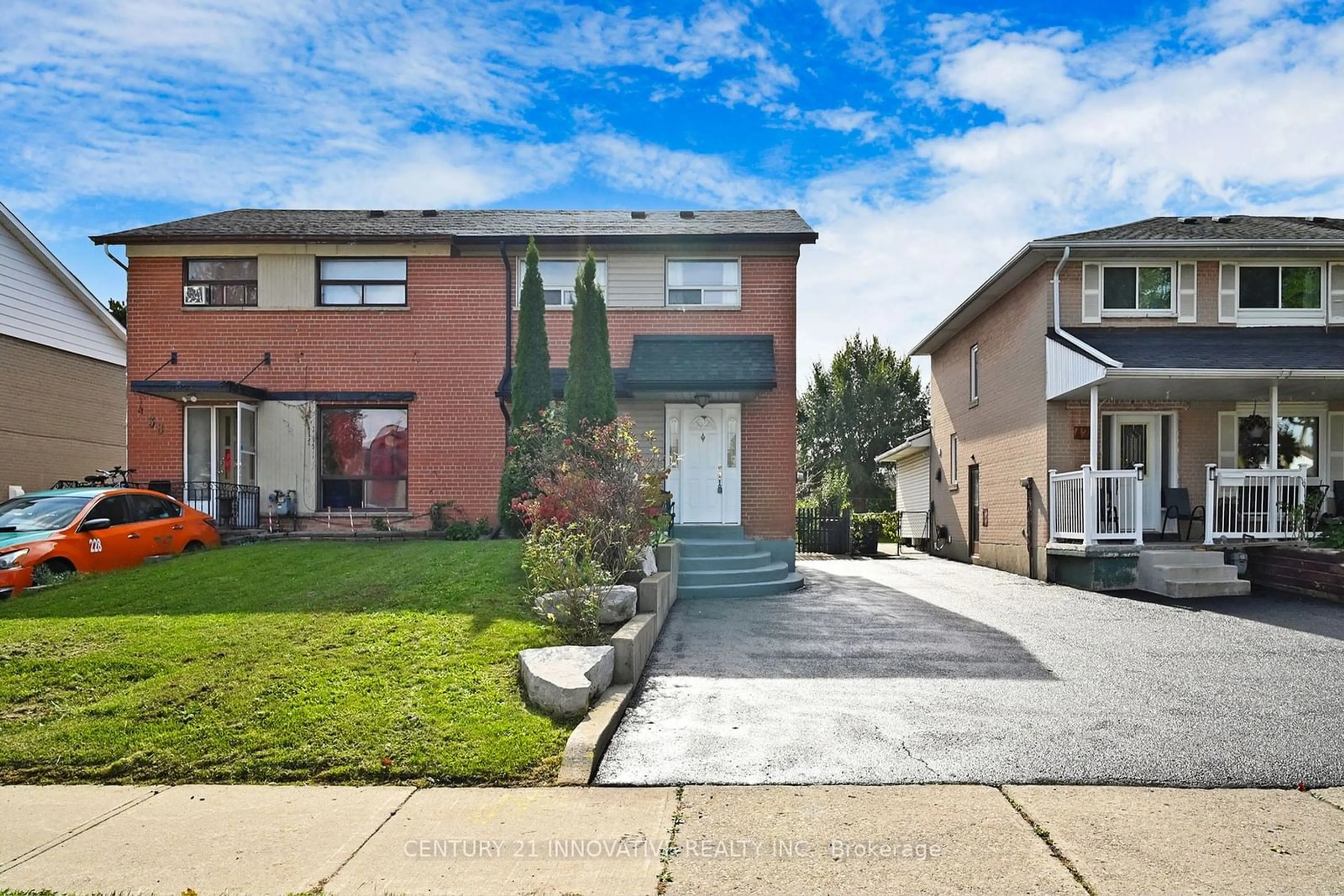 A pic from exterior of the house or condo, the street view for 40 Radwinter Dr, Toronto Ontario M9V 1P8