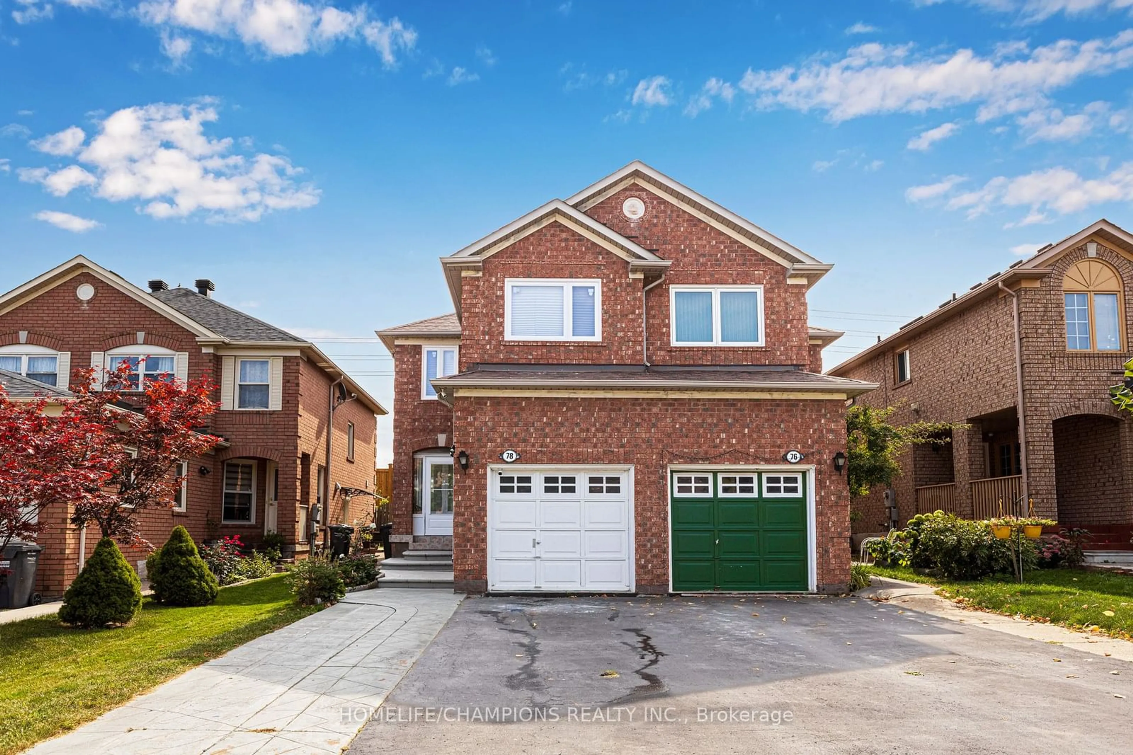 Home with brick exterior material for 78 Mount Ranier Cres, Brampton Ontario L6R 2L1