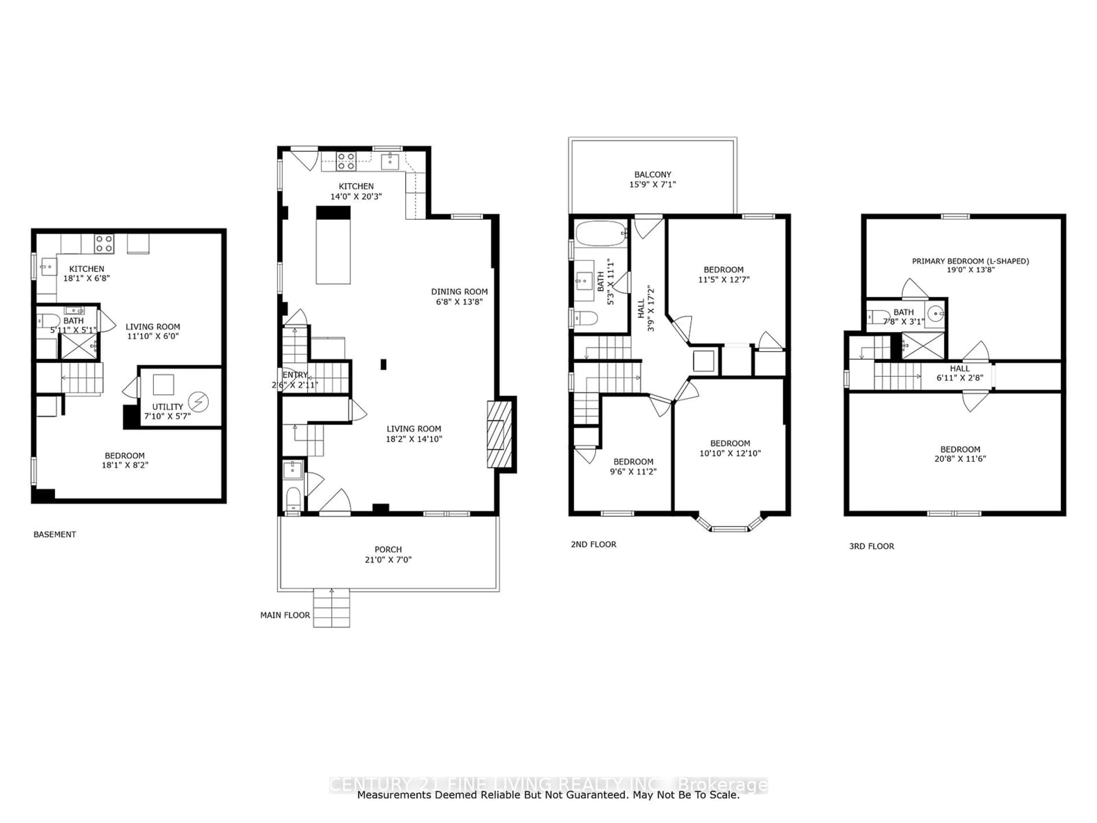 Floor plan for 6 Edmund Ave, Toronto Ontario M9N 1A3