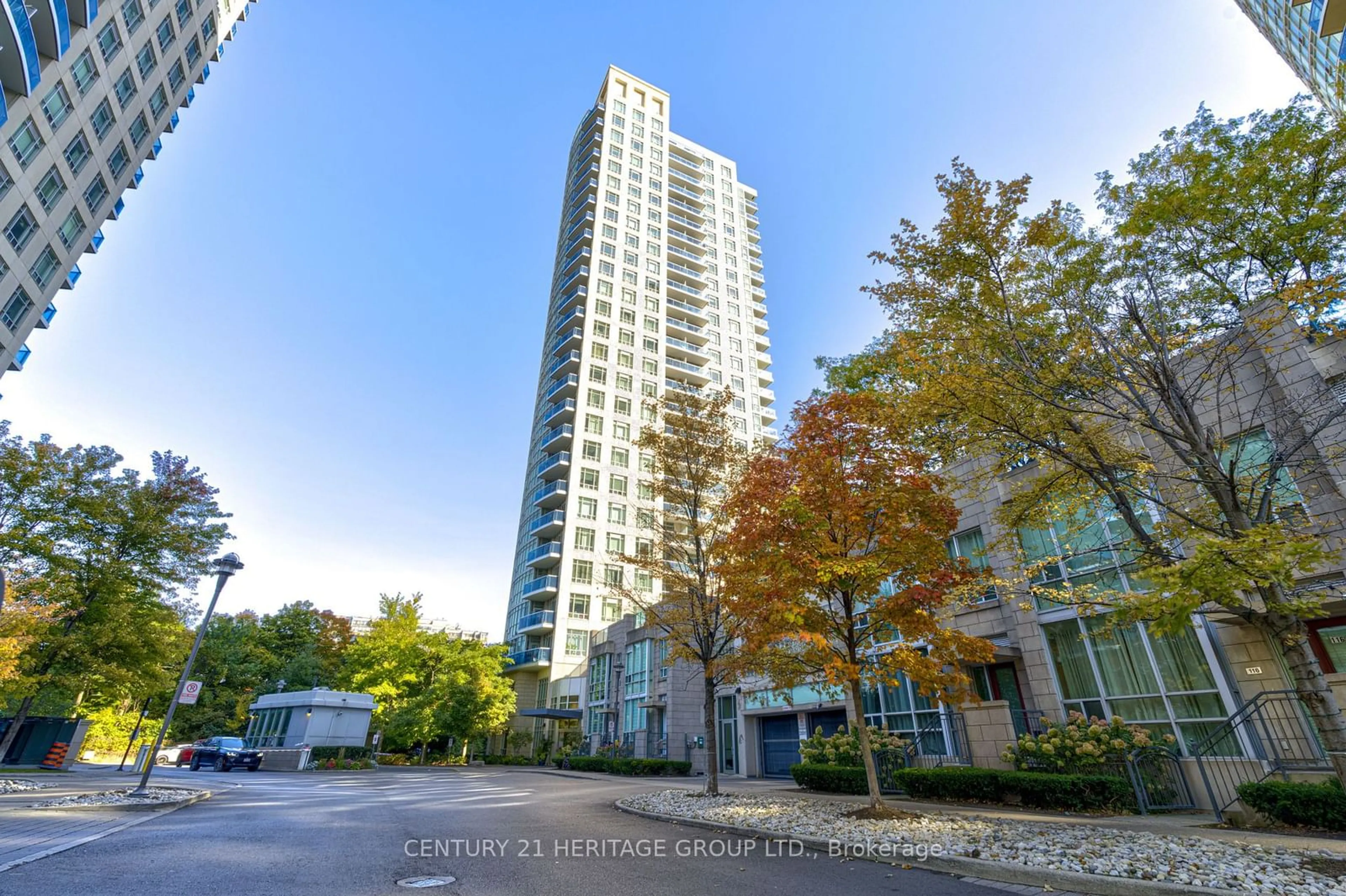 A pic from exterior of the house or condo, the front or back of building for 90 Absolute Ave #1810, Mississauga Ontario L4Z 0A3